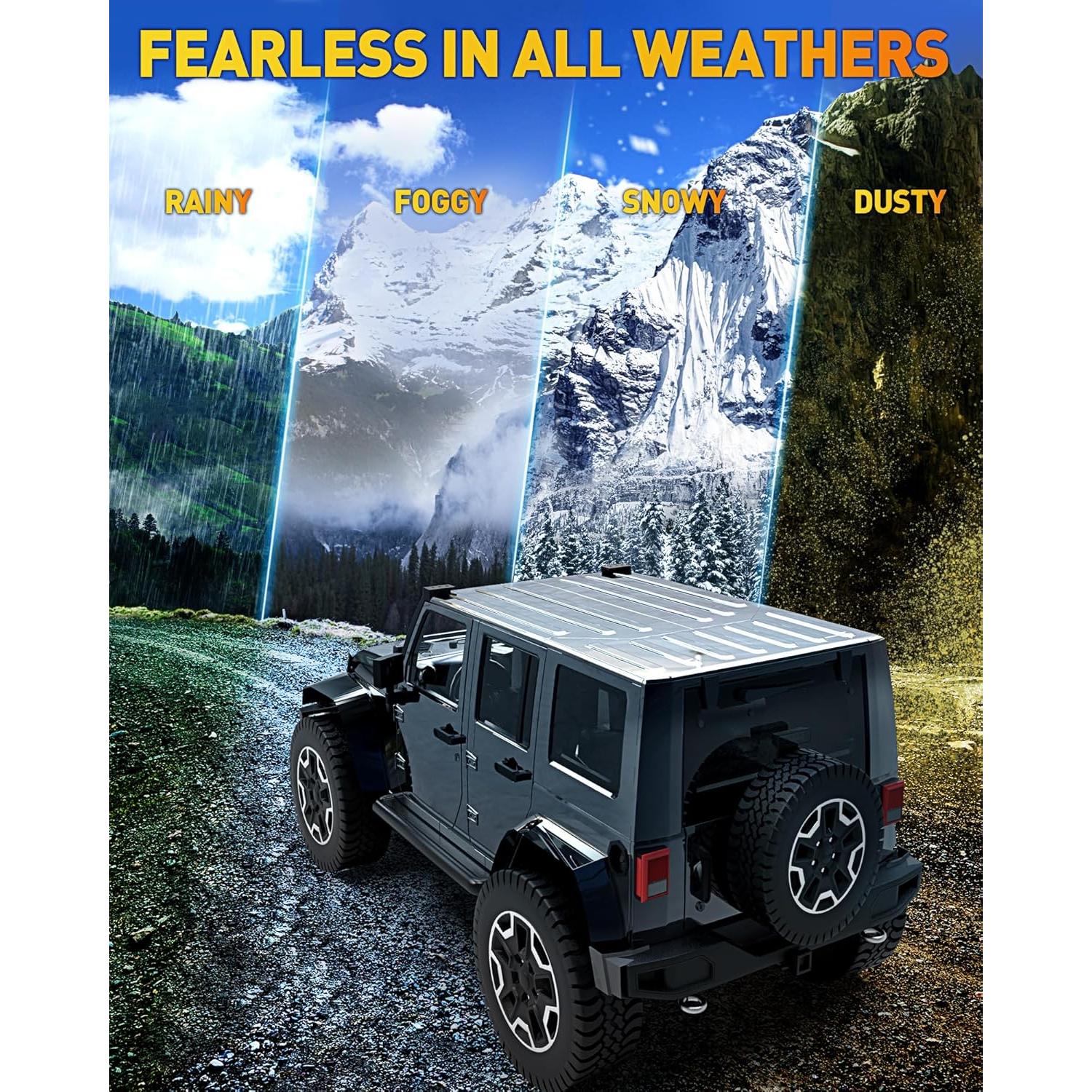 Barra de Luz LED NAOEVO 30 cm 300W 30000LM Blanca Offroad