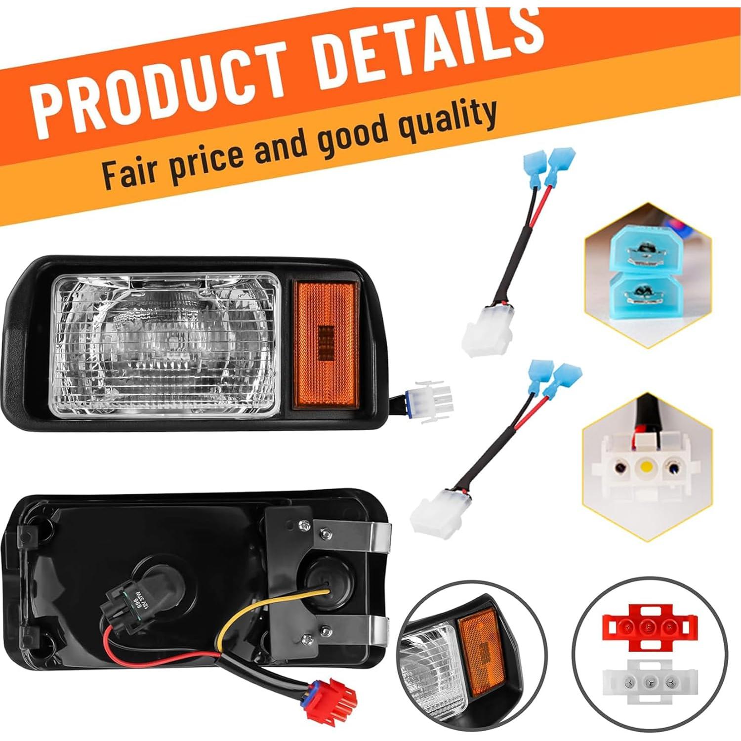 Faros Halógenos Drive-up para Club Car DS 1993+ 12V