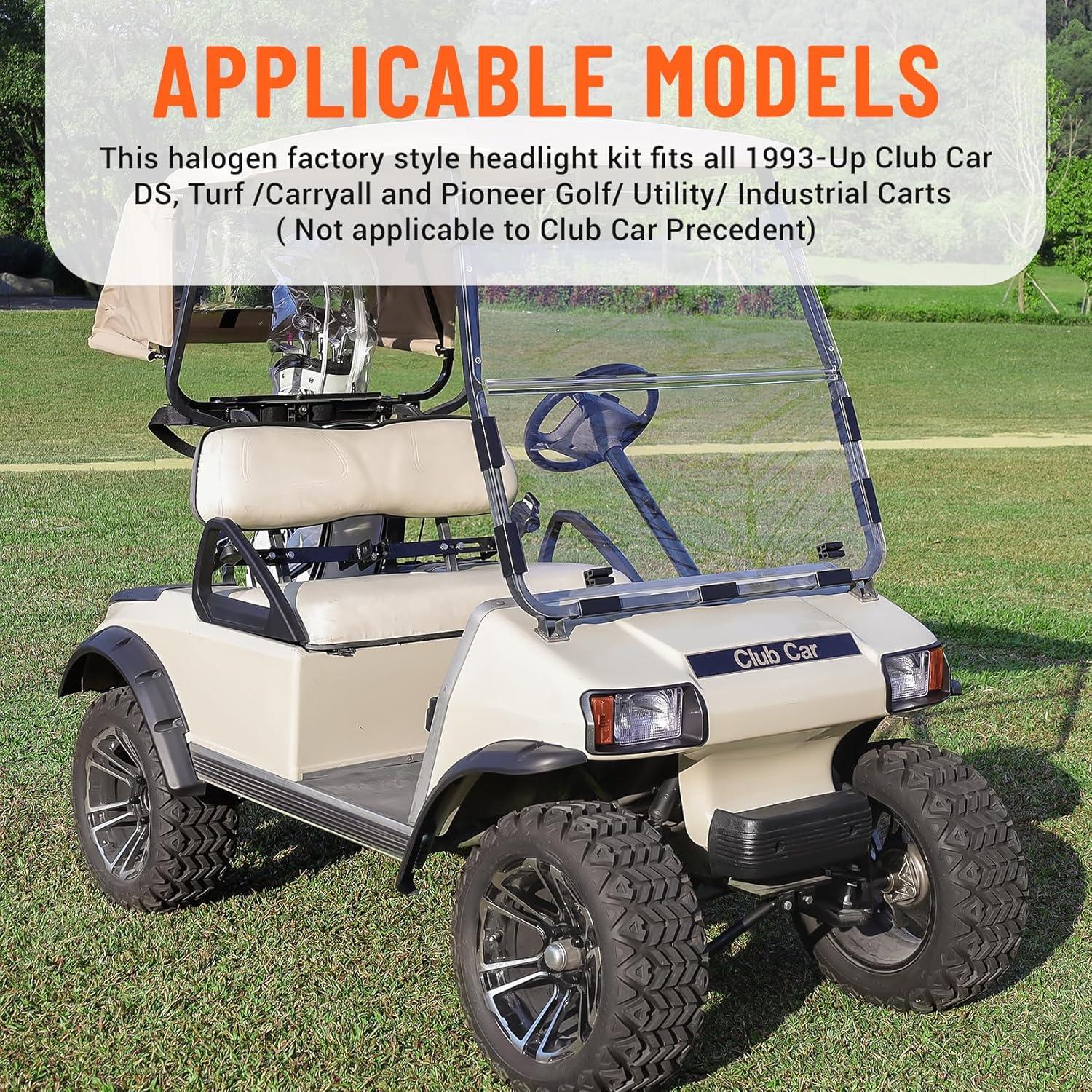 Faros Halógenos Drive-up para Club Car DS 1993+ 12V