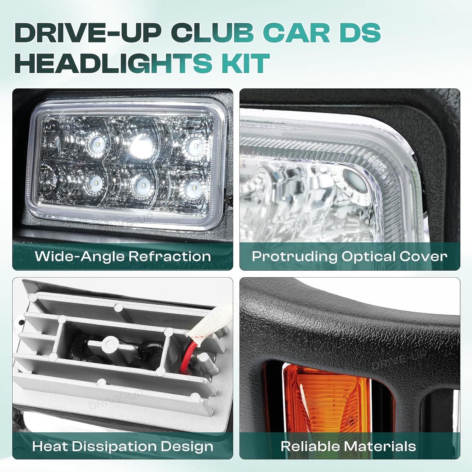 Kit de Faros LED Drive-up para Club Car DS 1993+ 12V