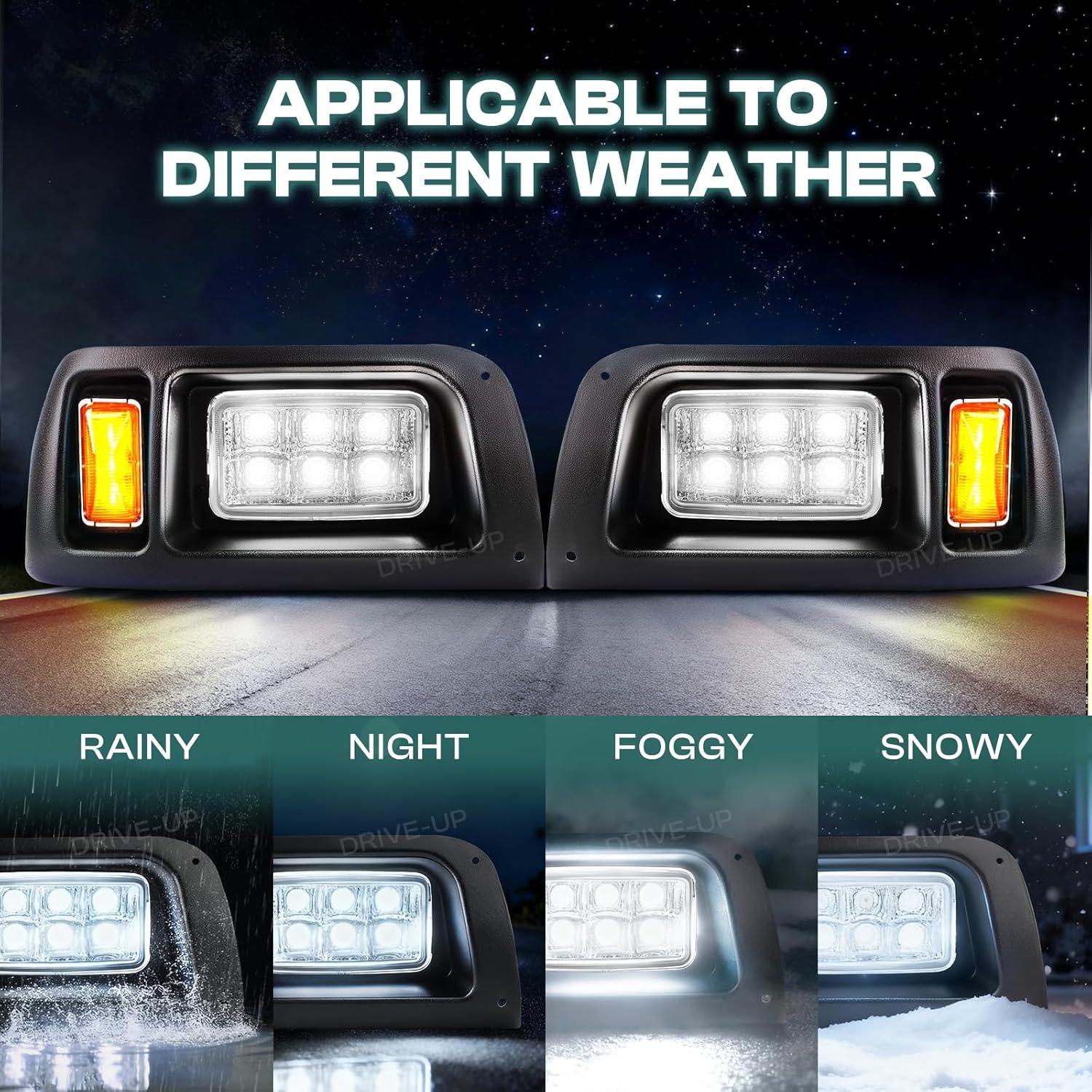 Kit de Faros LED Drive-up para Club Car DS 1993+ 12V