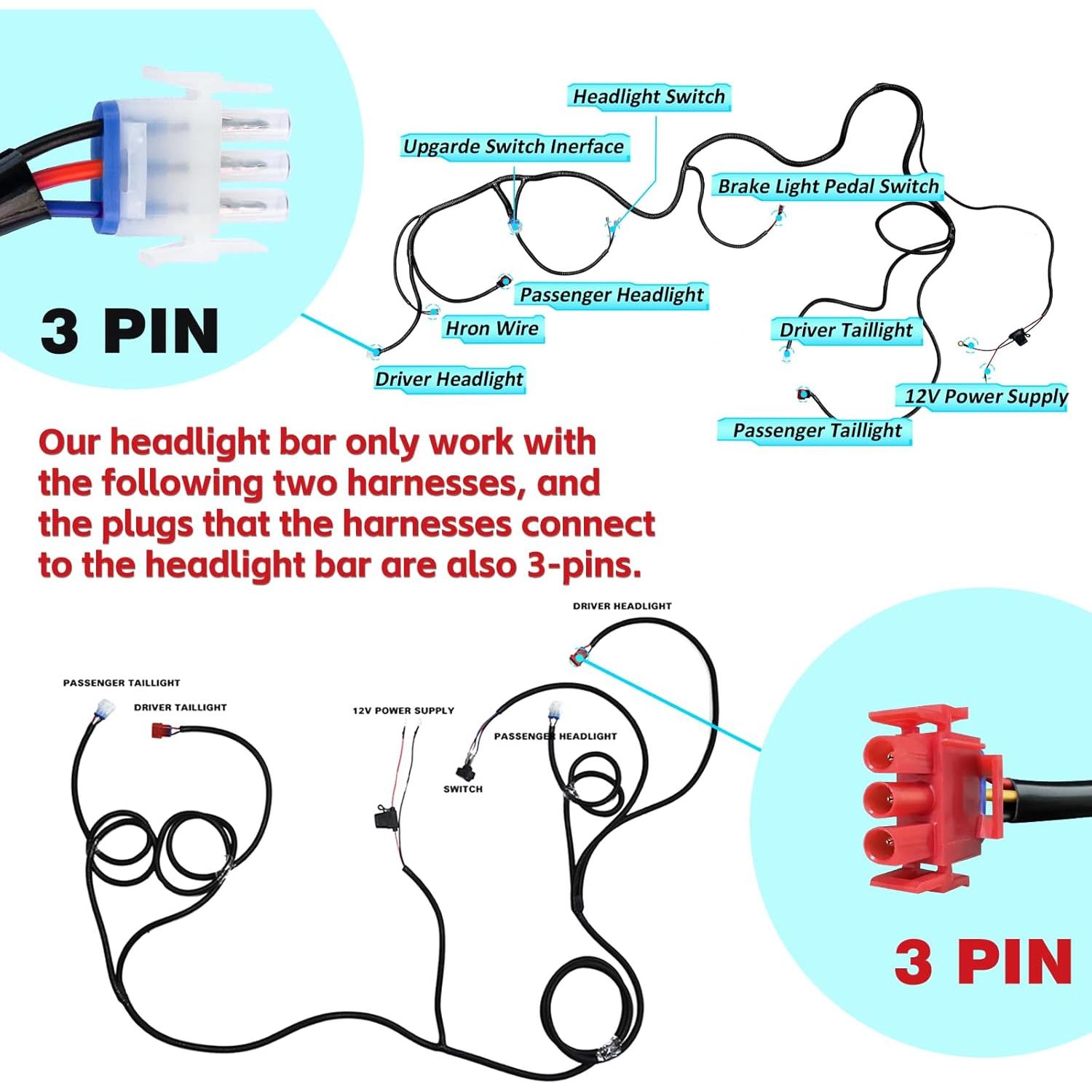 Barra de Faros LED Orle Oko para Carrito Golf EZGO TXT 1996-2013