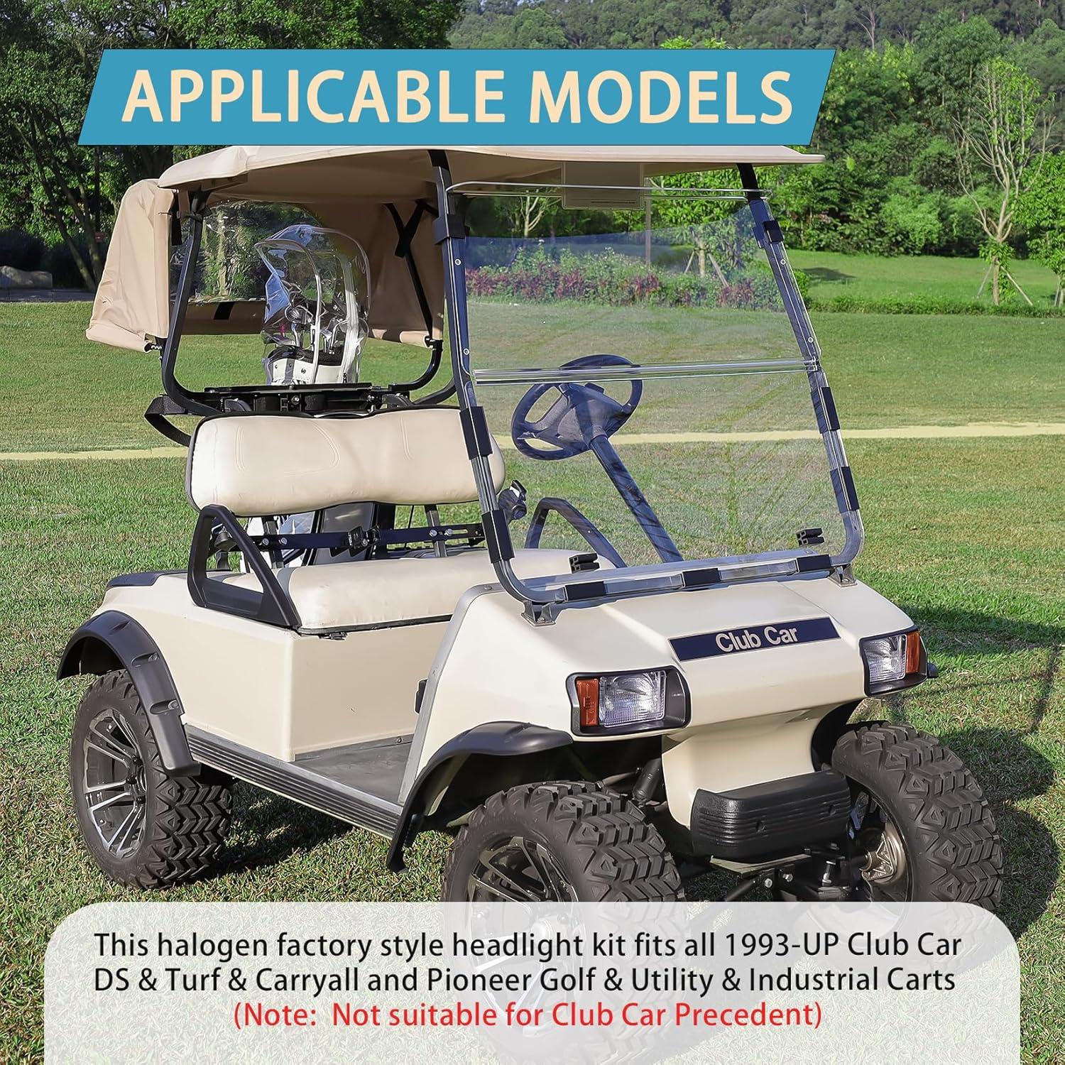 Kit de Faros Halógenos CartClan para Carro de Golf Club Car DS