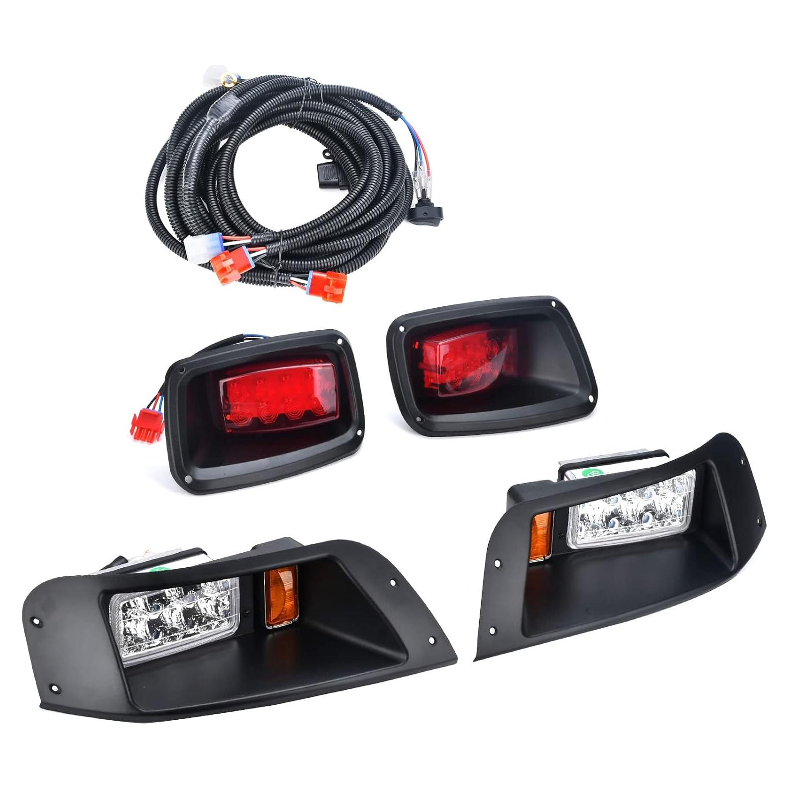 Kit de luces LED delanteras y traseras Lochnchn 12V para EZGO TXT