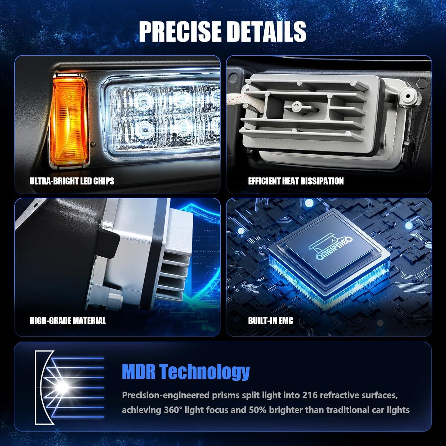 Kit de Faro LED OMEIPMEO para Carrito de Golf EZGO TXT 1996-2013