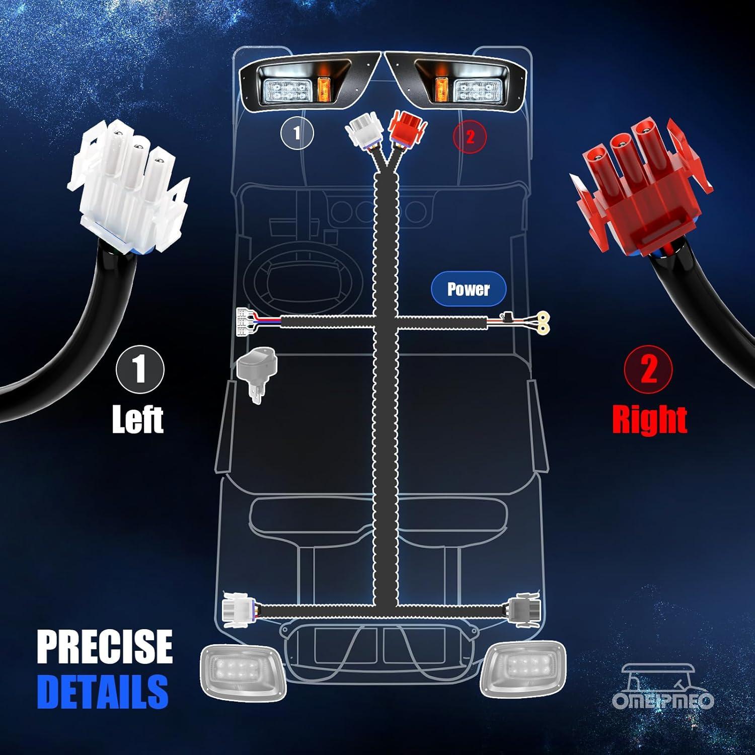 Kit de Faro LED OMEIPMEO para Carrito de Golf EZGO TXT 1996-2013