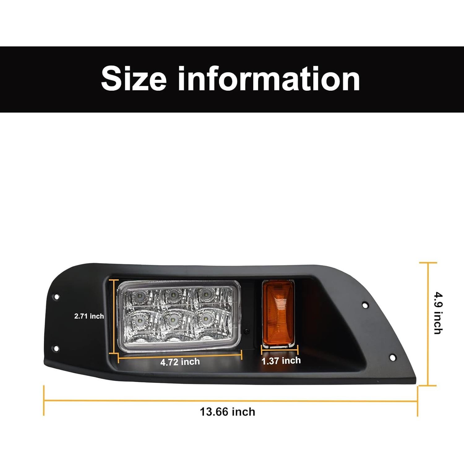 Faros LED Shu-Ran para EZGO TXT 1996-2013, 12V, Impermeables