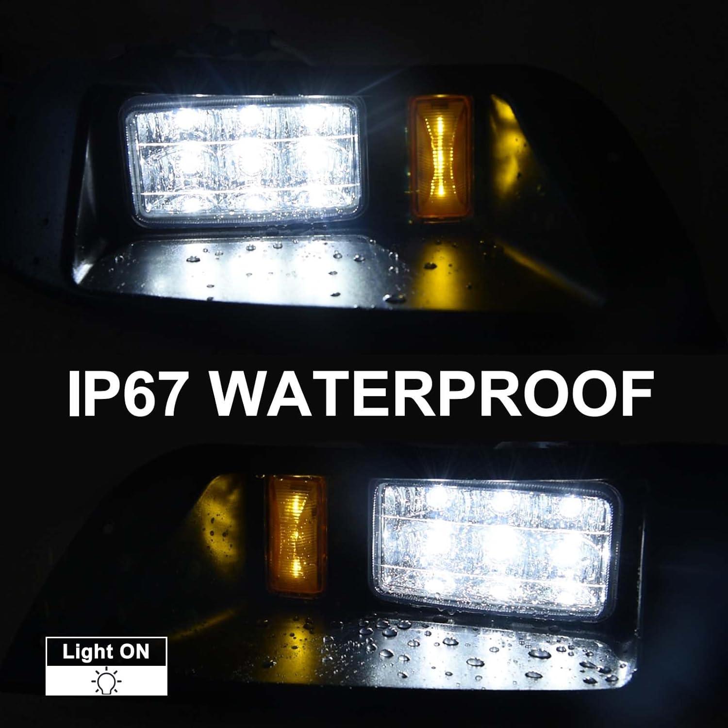 Faros LED Shu-Ran para EZGO TXT 1996-2013, 12V, Impermeables