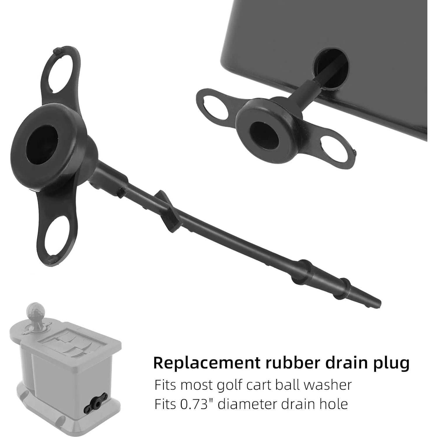 Tapón de Drenaje de Goma Roykaw para Lavadora de Pelotas