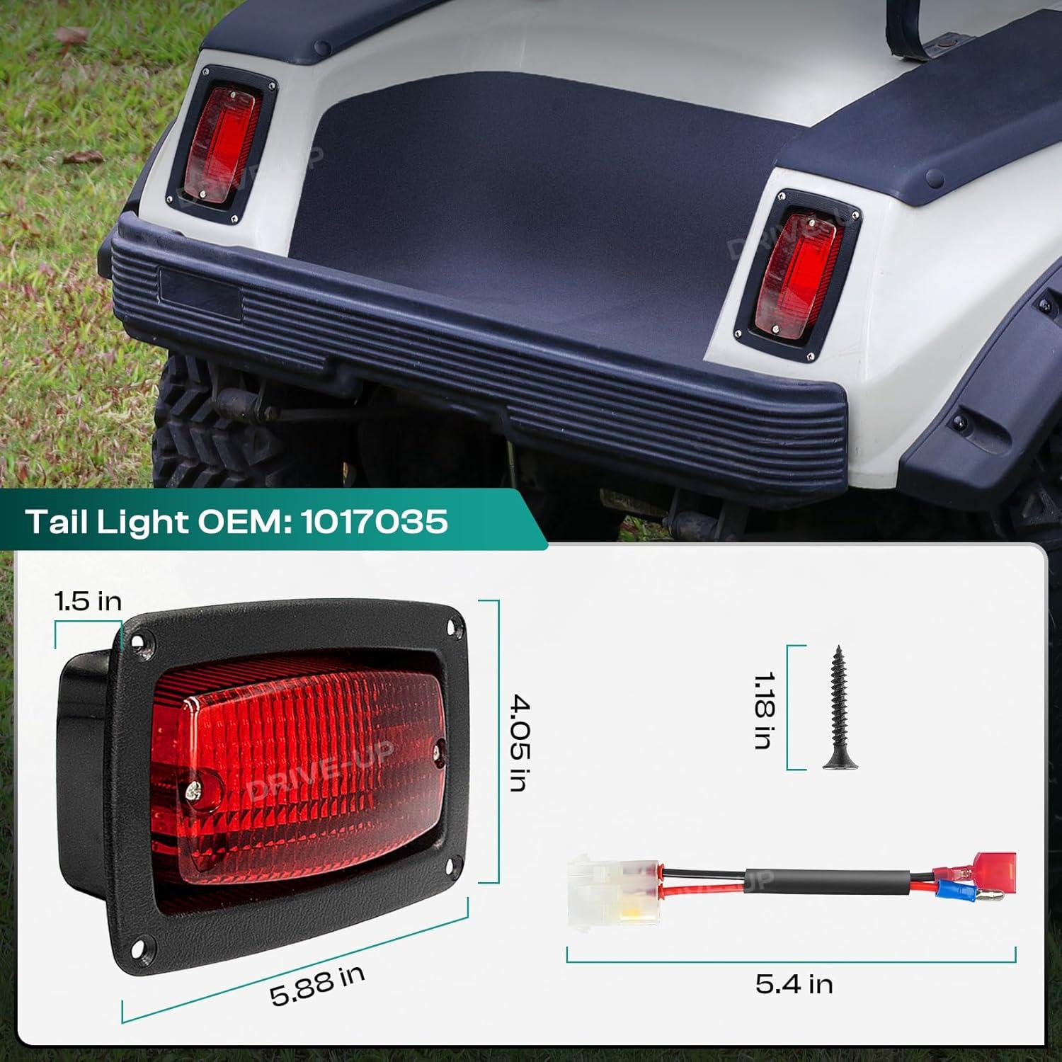Kit de luces traseras LED Drive-up para Club Car DS 1982-Up
