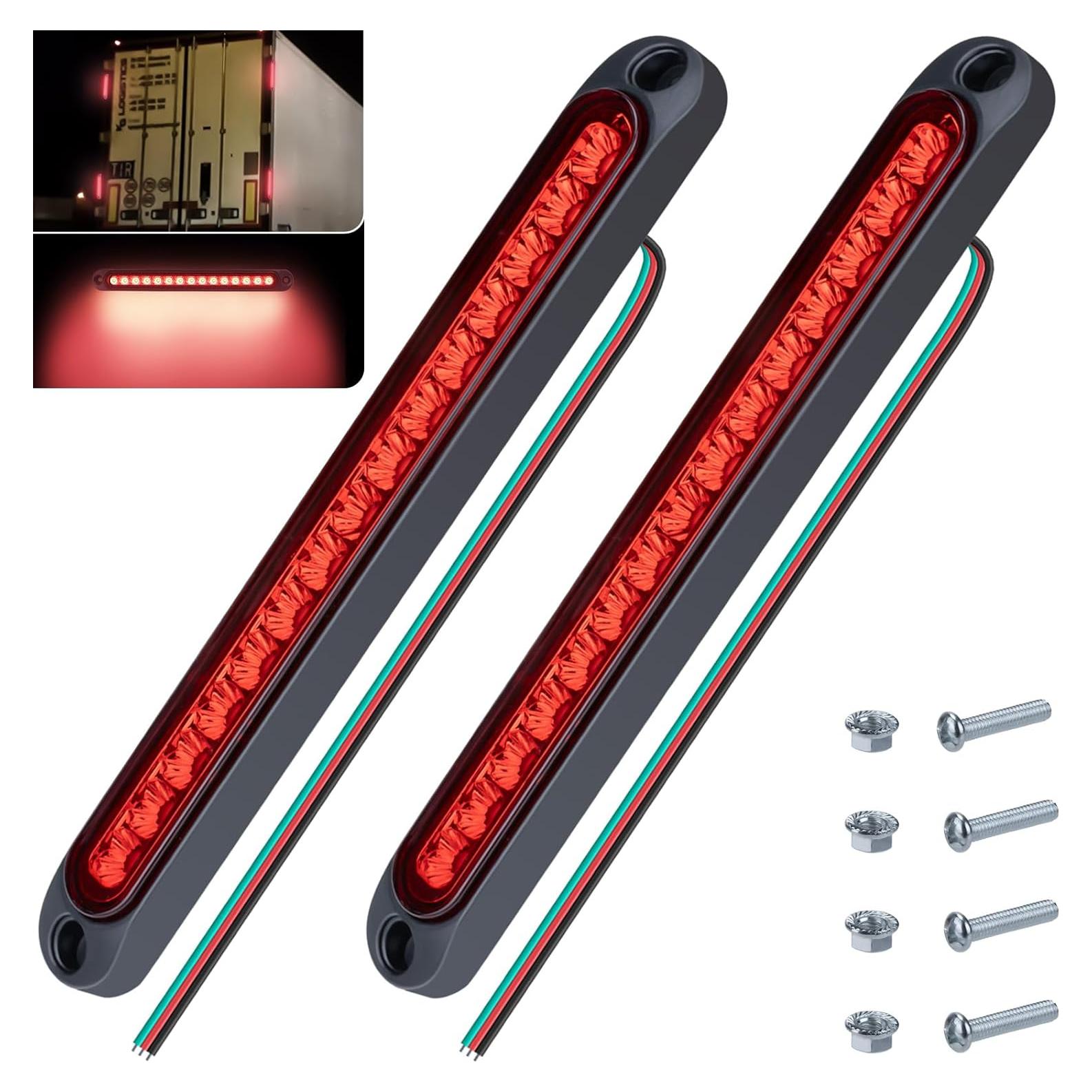 Kit 2 Luces LED Rojas para Remolque Ecocstm 25.4 cm IP67