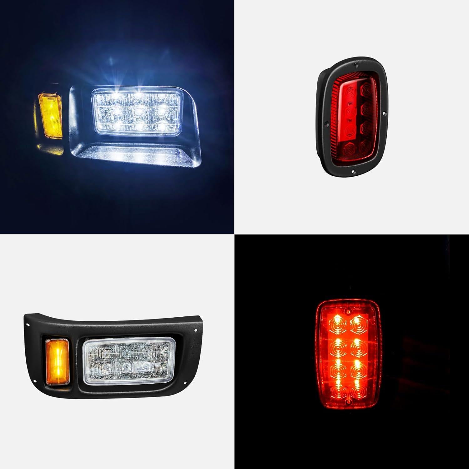 Kit de Faros y Luces Traseras LED VYYOKMU para Carrito Golf DS
