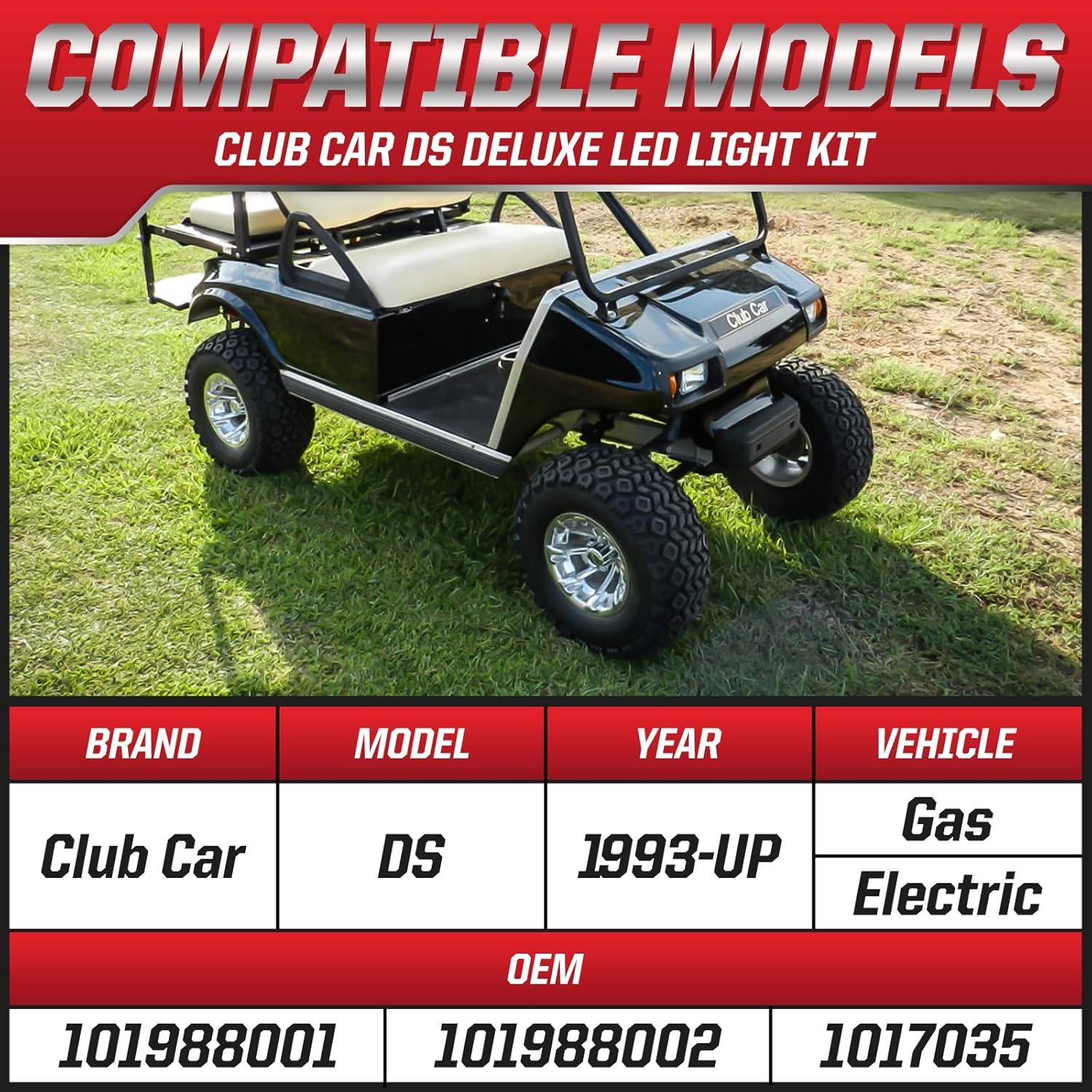 Kit de Faros y Luces Traseras LED VYYOKMU para Carrito Golf DS