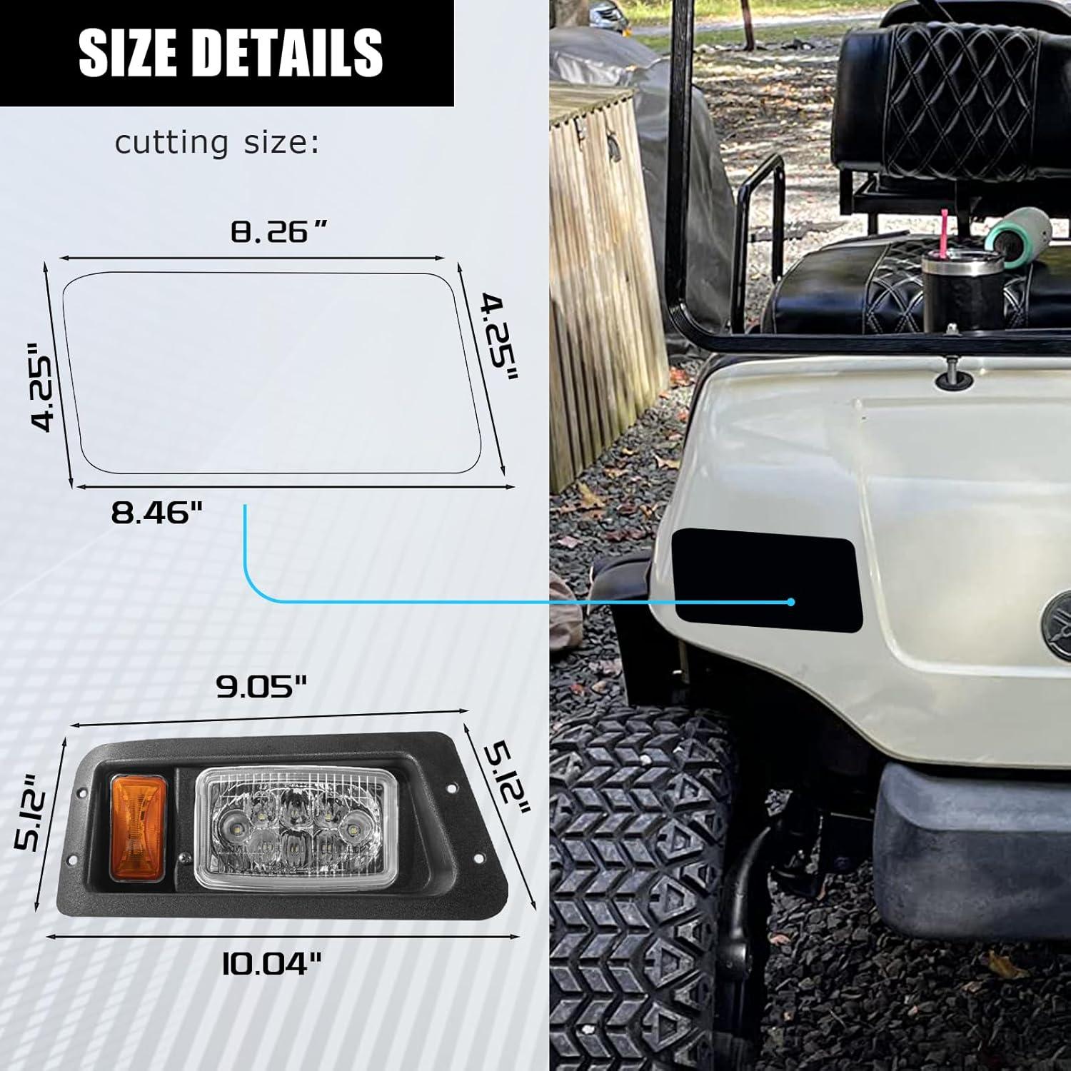 Kit de Luz LED Ajustable VPAHub para Carro de Golf YAMAHA G22