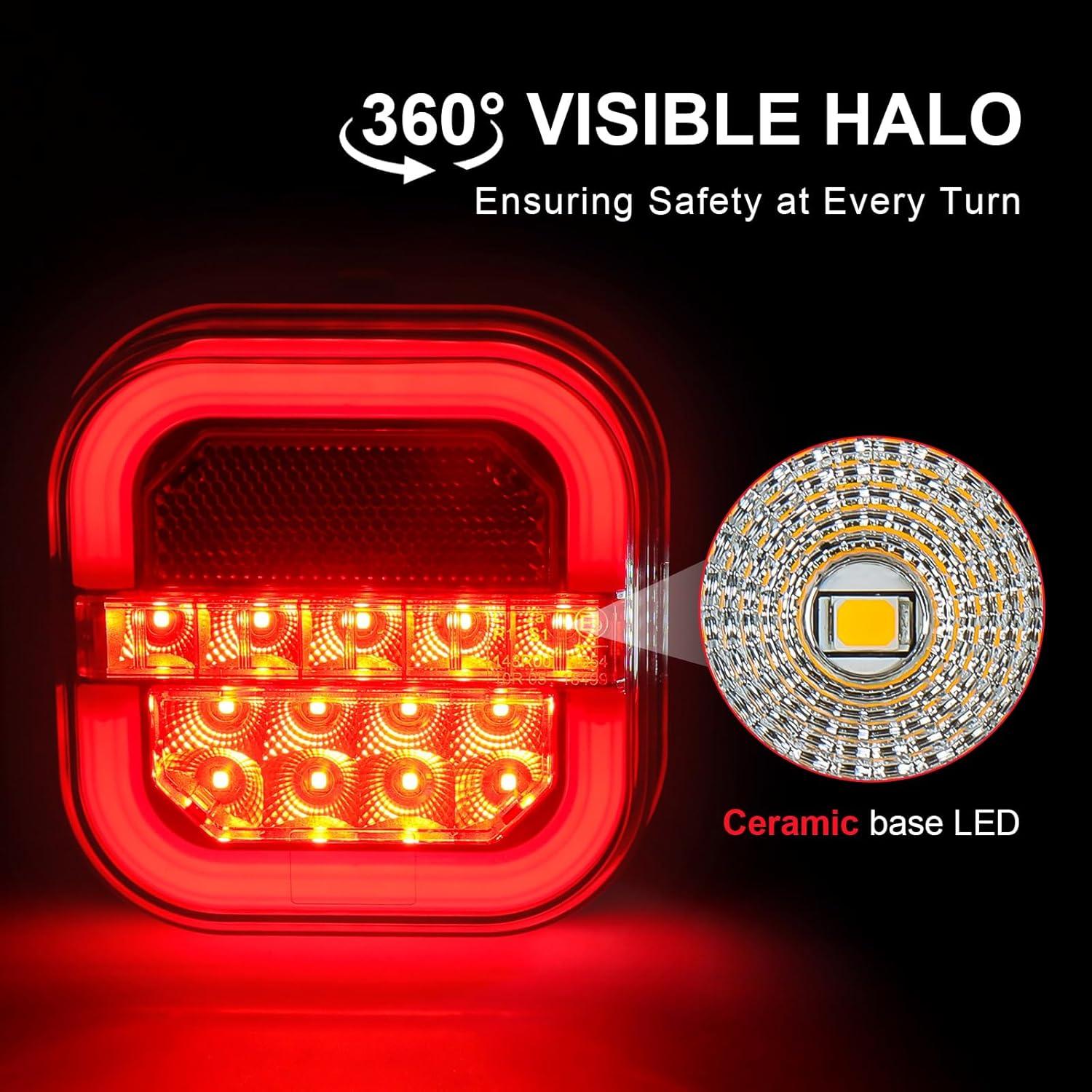 Luces de Remolque Inalámbricas NeaLia LED IP67 5W Rojo