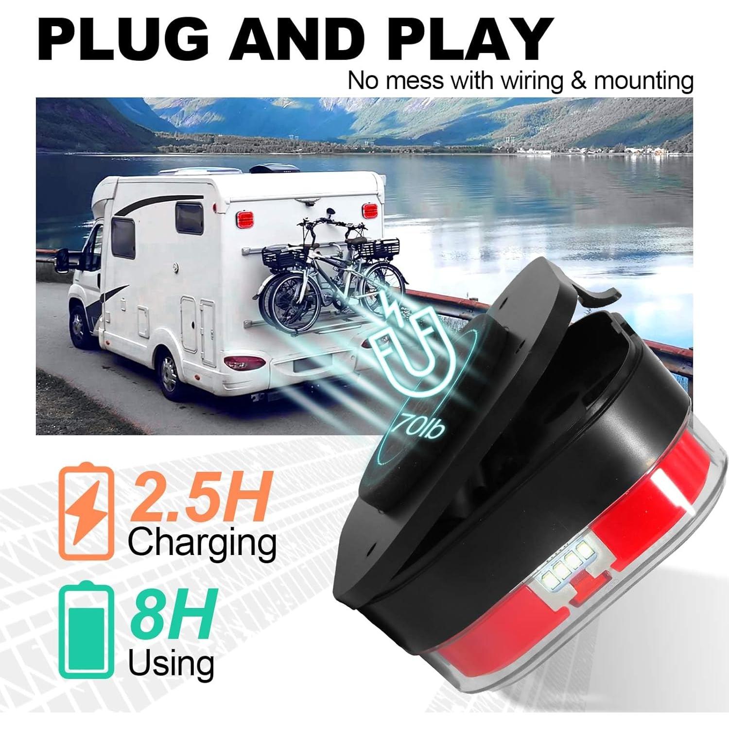 Luces de Remolque Inalámbricas NeaLia LED IP67 5W Rojo