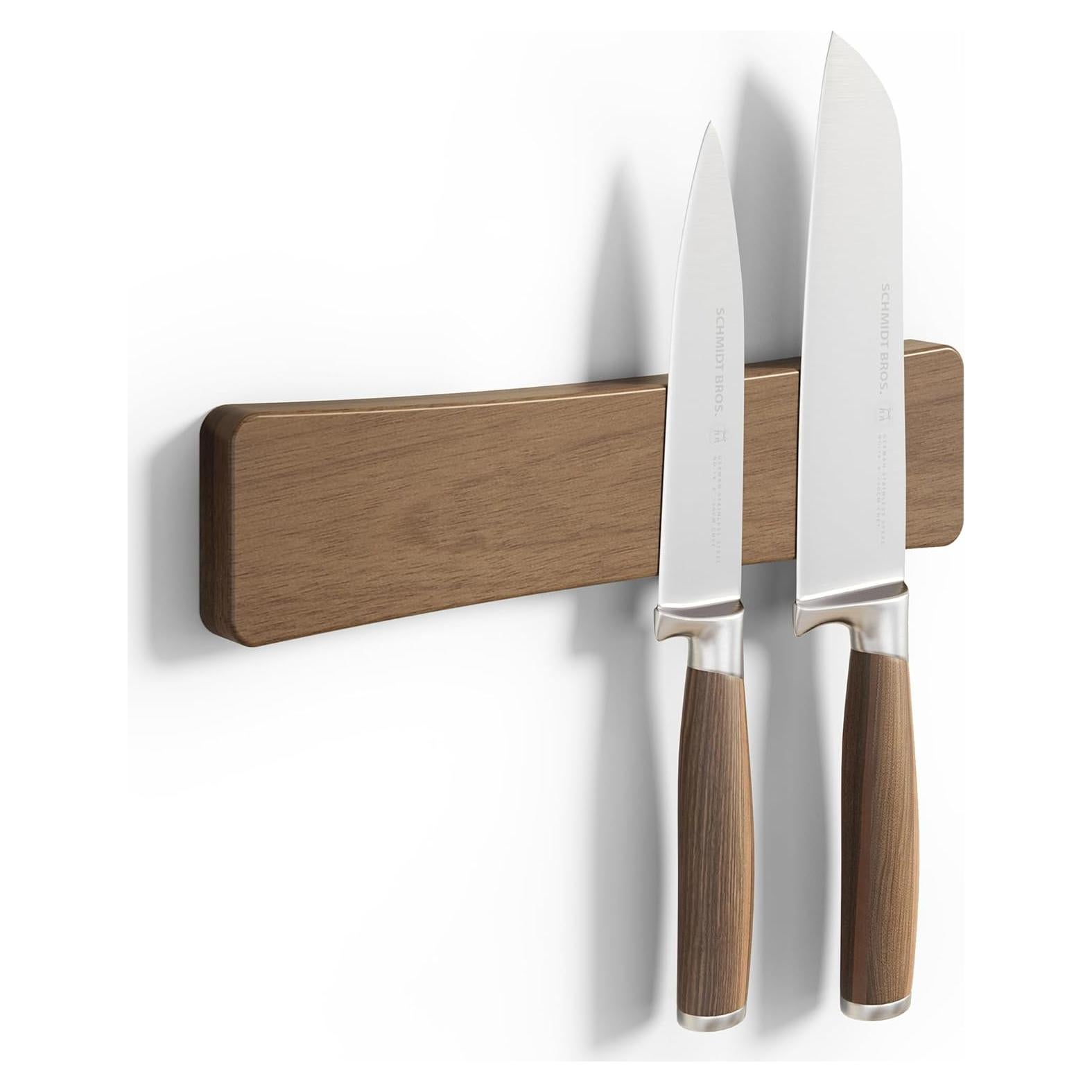 Soporte Magnético para Cuchillos 25 cm Acacia Sin Taladro