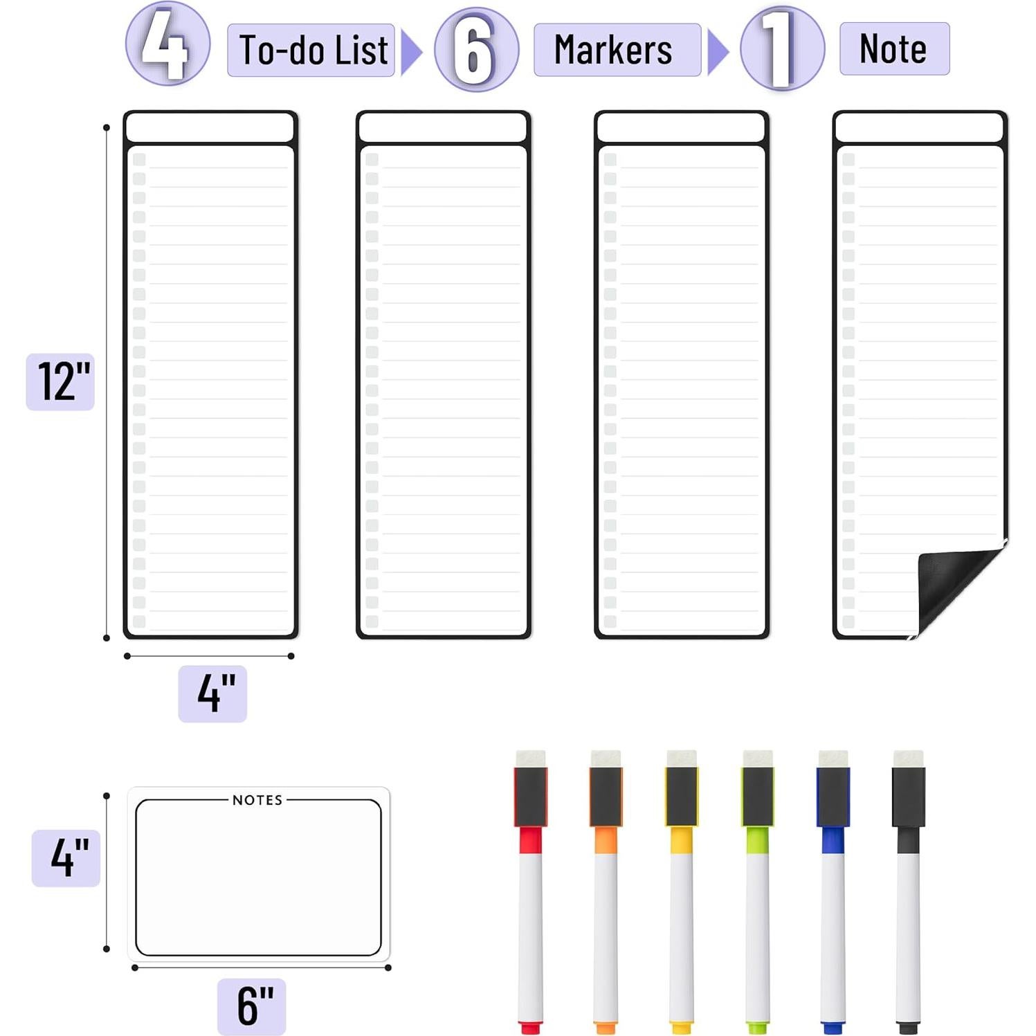Set de Pizarras Magnéticas Borrables Mr. Pen - 11 Piezas