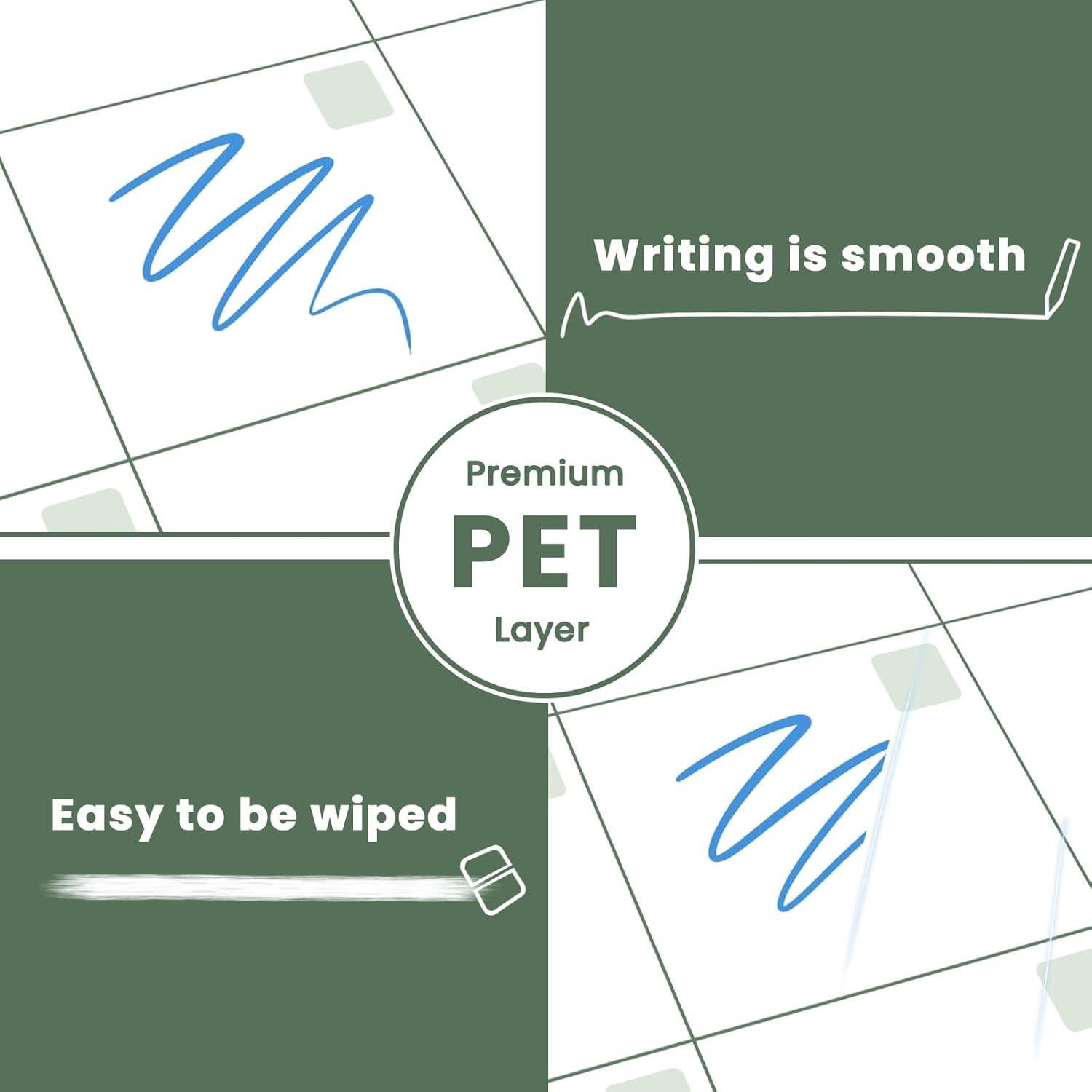 Calendario Magnético Borrable ALEZEL 33x25 cm con 4 Marcadores