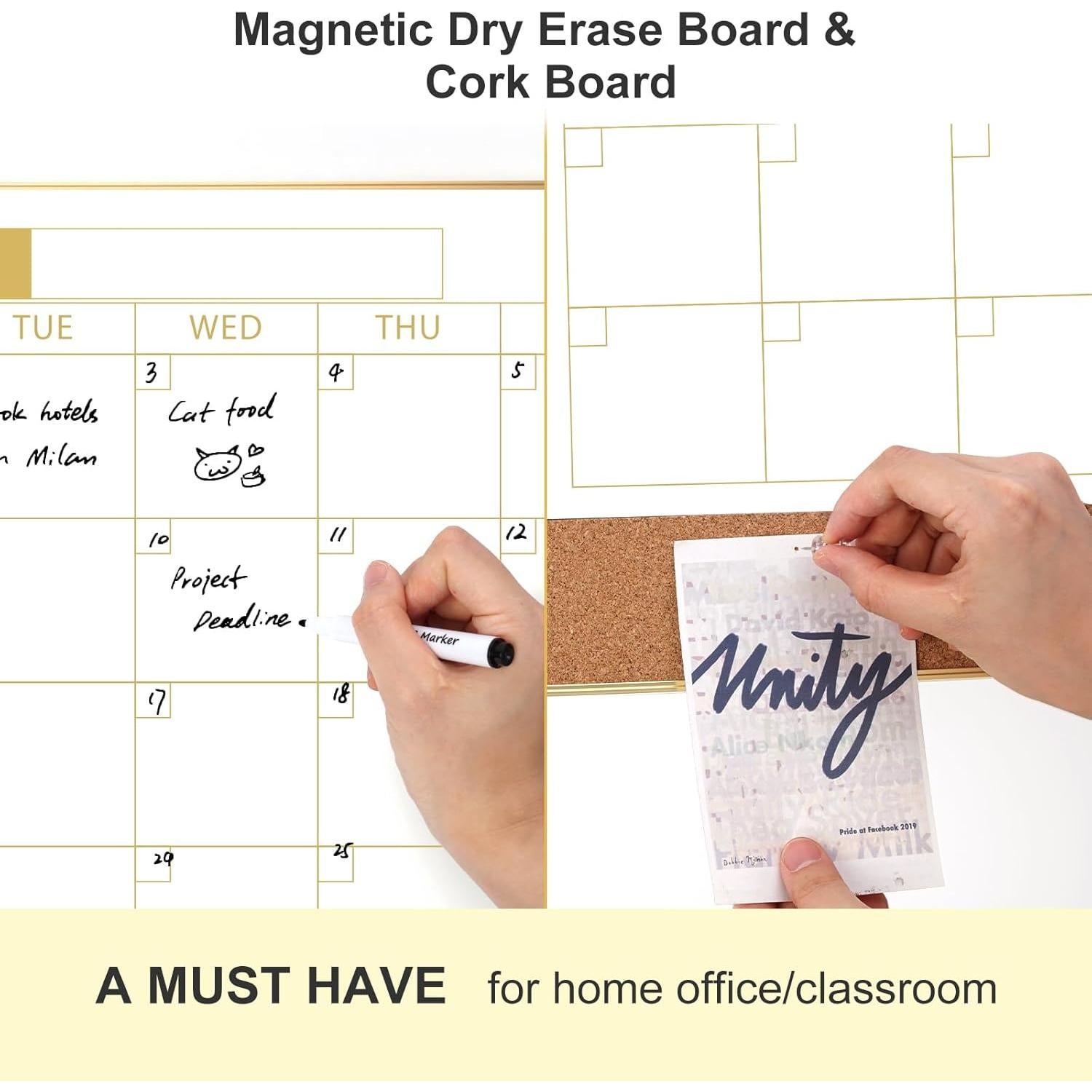 Calendario de Borrado en Seco ARCOBIS 30.48x40.64cm Doble Cara