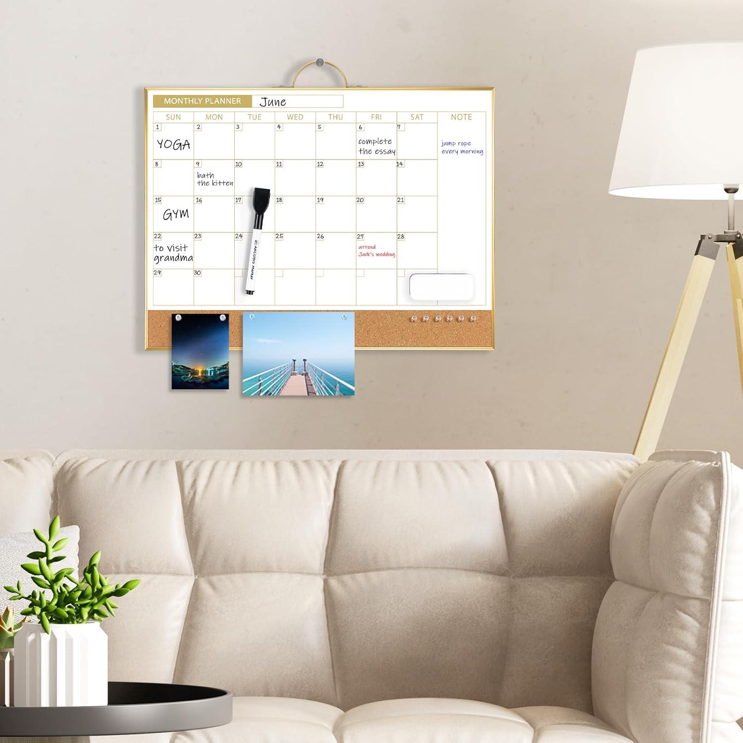 Calendario de Borrado en Seco ARCOBIS 30.48x40.64cm Doble Cara