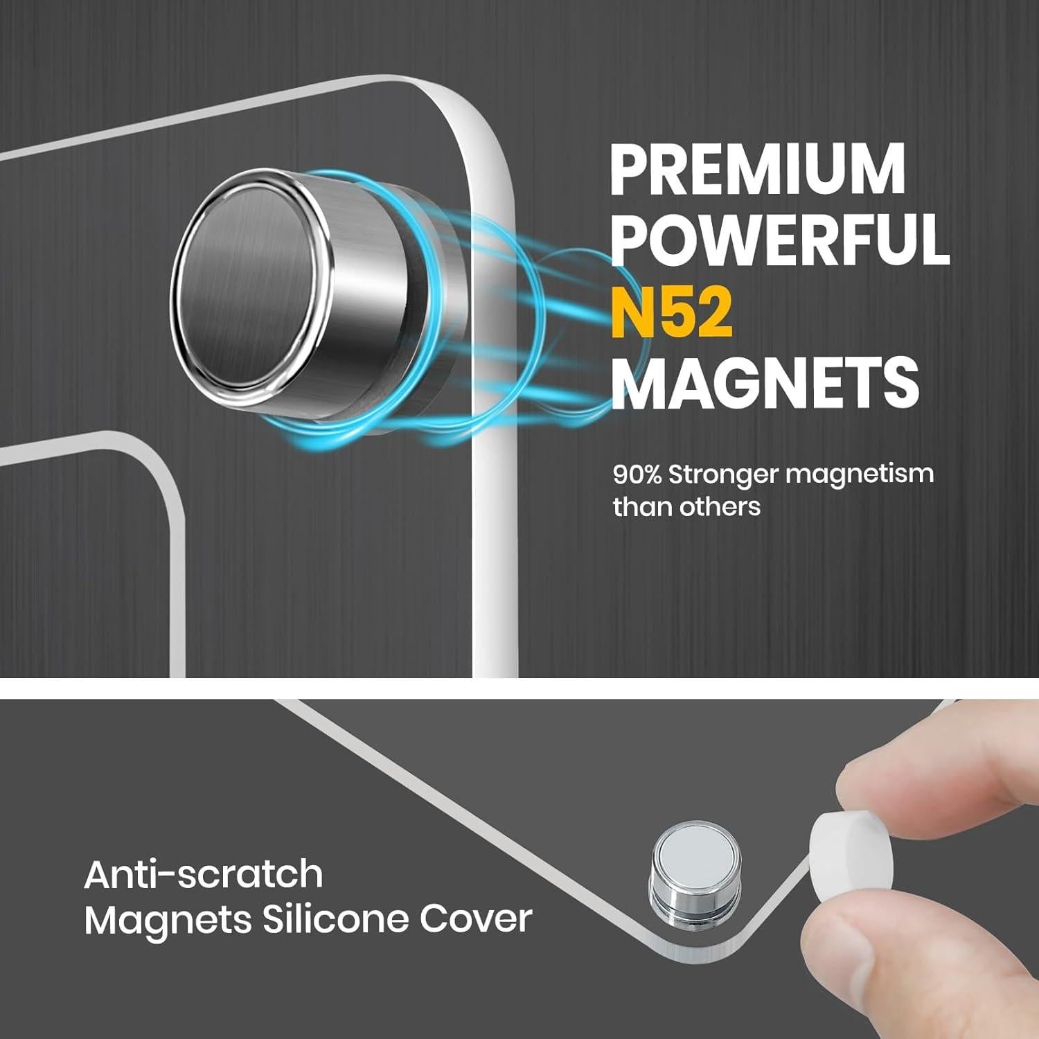 Calendario Magnético Acrílico IDEATECH 30x40cm Borrable 2026