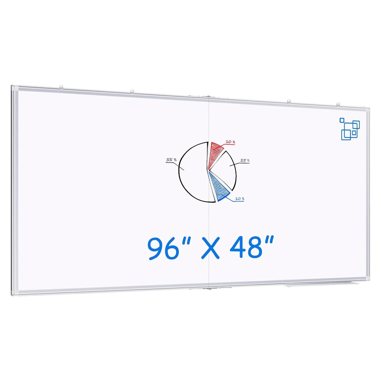 Pizarra Blanca Magnética 96x122 cm Maxtek con Bandeja