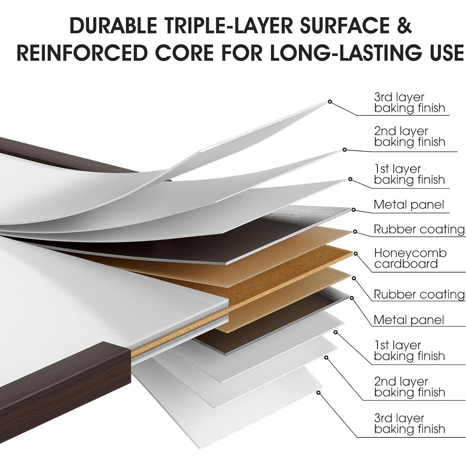 Pizarra Blanca Doble Cara MaxGear 35x27.9cm con Marco de Madera