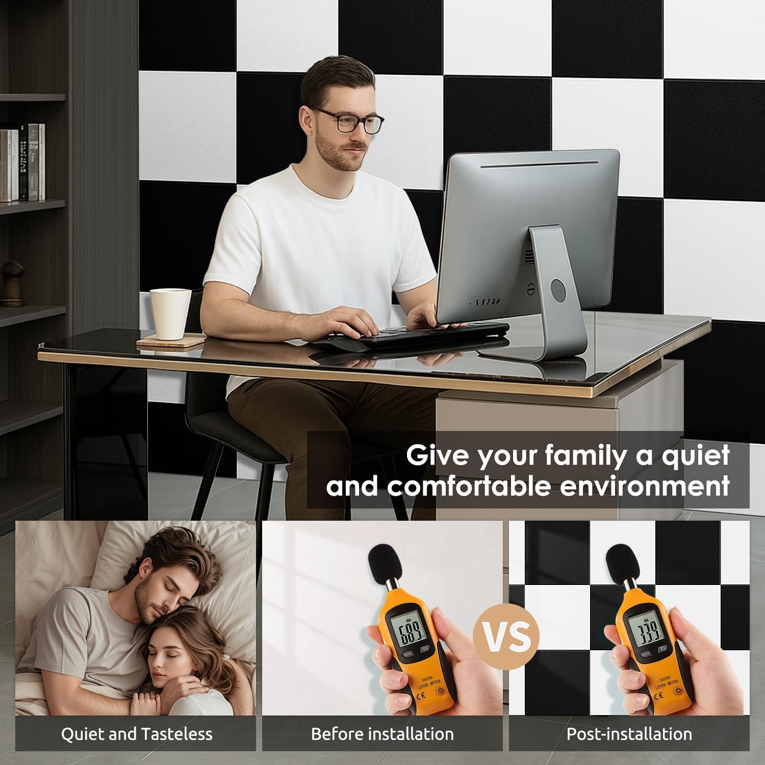 Tablero de Corcho PATTENGO 121.92x91.44cm Paquete de 12 Negro