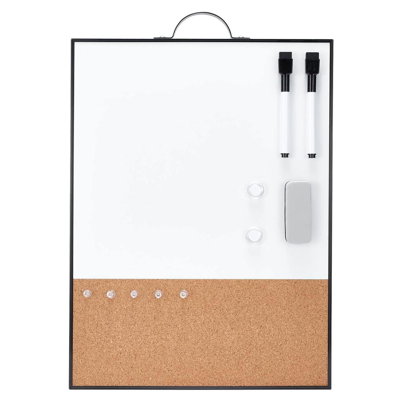 Pizarra Blanca y Corcho TSJ OFICINA 40.64x30.48 cm 2 en 1