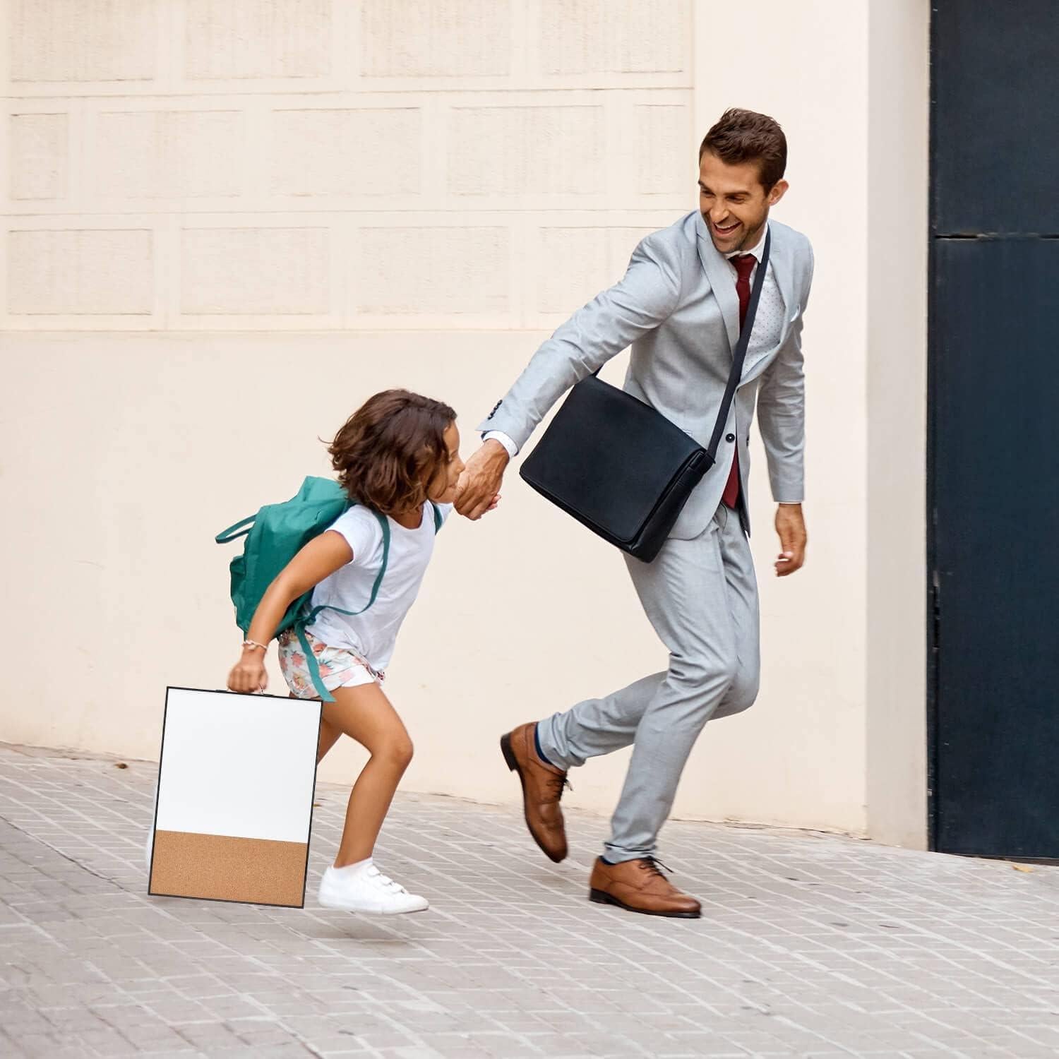 Pizarra Blanca y Corcho TSJ OFICINA 40.64x30.48 cm 2 en 1