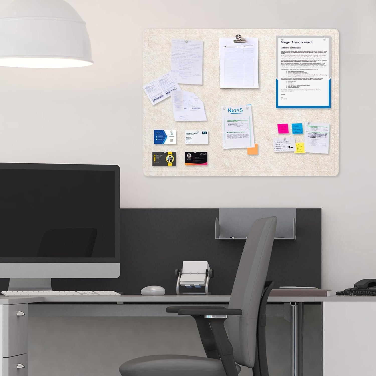 Tablero de Anuncios de Fieltro Lightomorrow 44.9x59.9 cm Avena