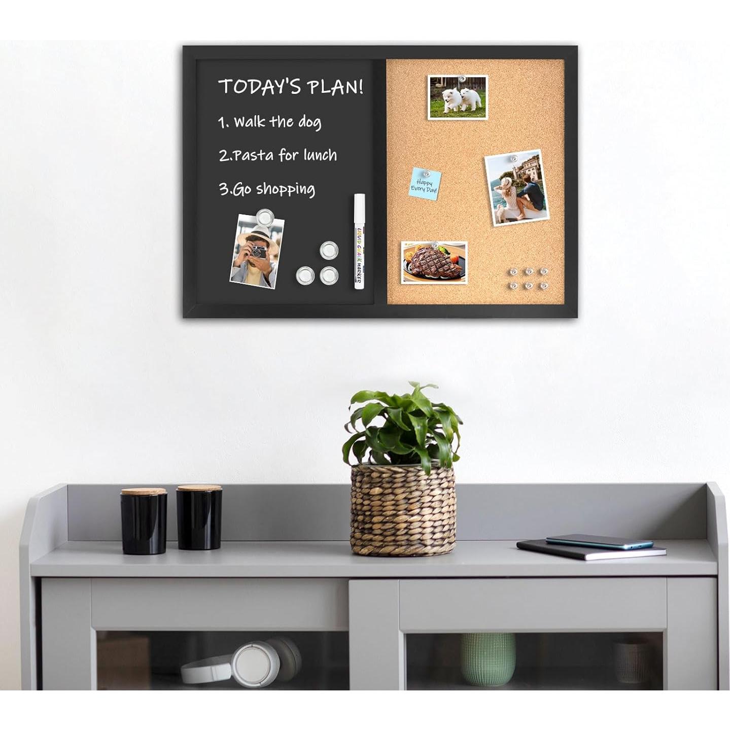 Combo Pizarra de Tiza y Corcho 4 THOUGHT 61x41 cm