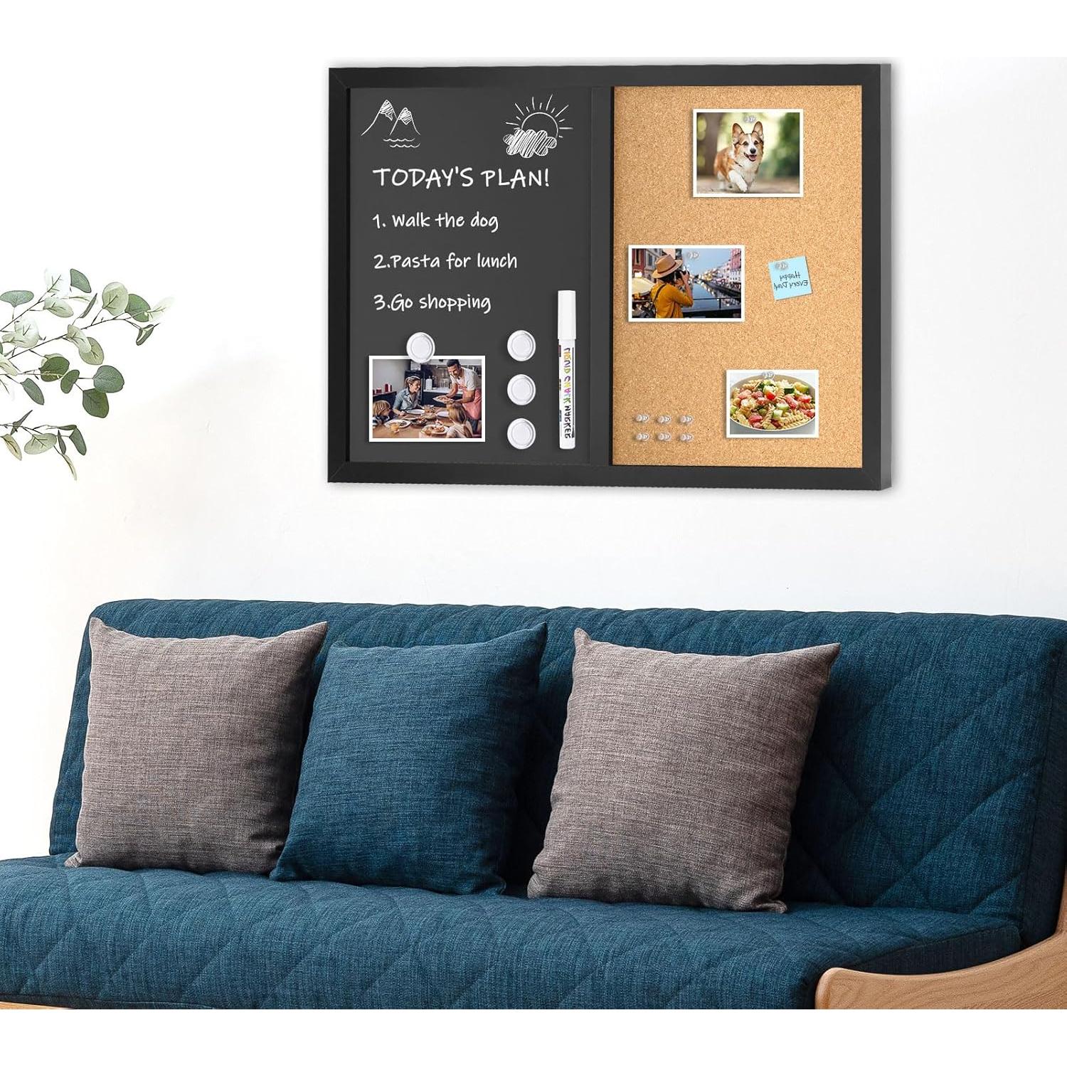 Combo Pizarra de Tiza y Corcho 4 THOUGHT 61x41 cm