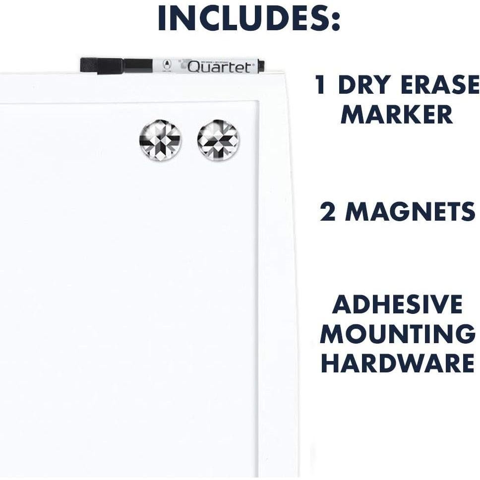 Tablero Combinado Magnético Quartet 43x58 cm Corcho y Pizarra Blanca