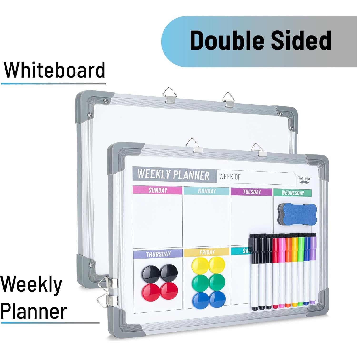 Pizarra Magnética Semanal Borrable Mr. Pen 30.48x40.64cm