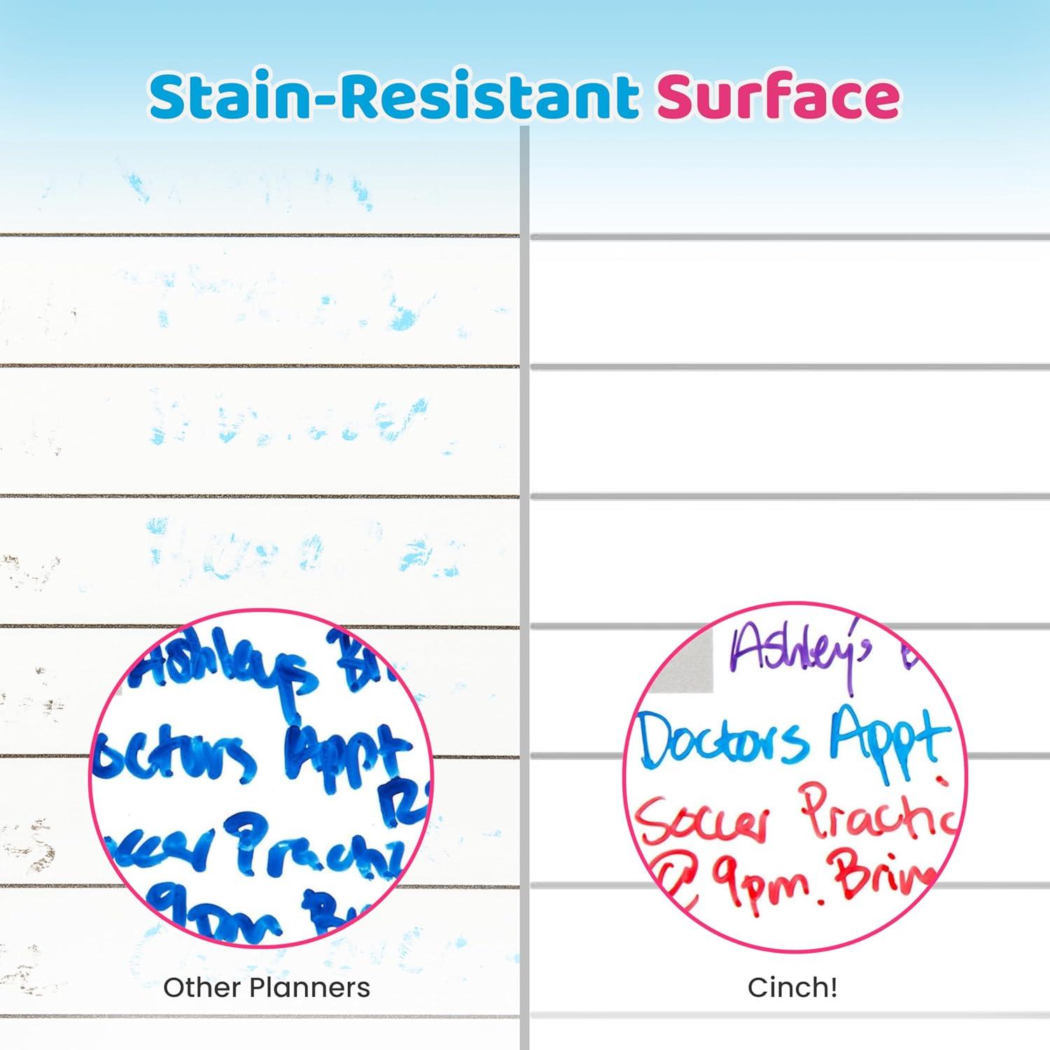 Pizarra Blanca Magnética Cinch! 48.3x33 cm - Calendario Semanal