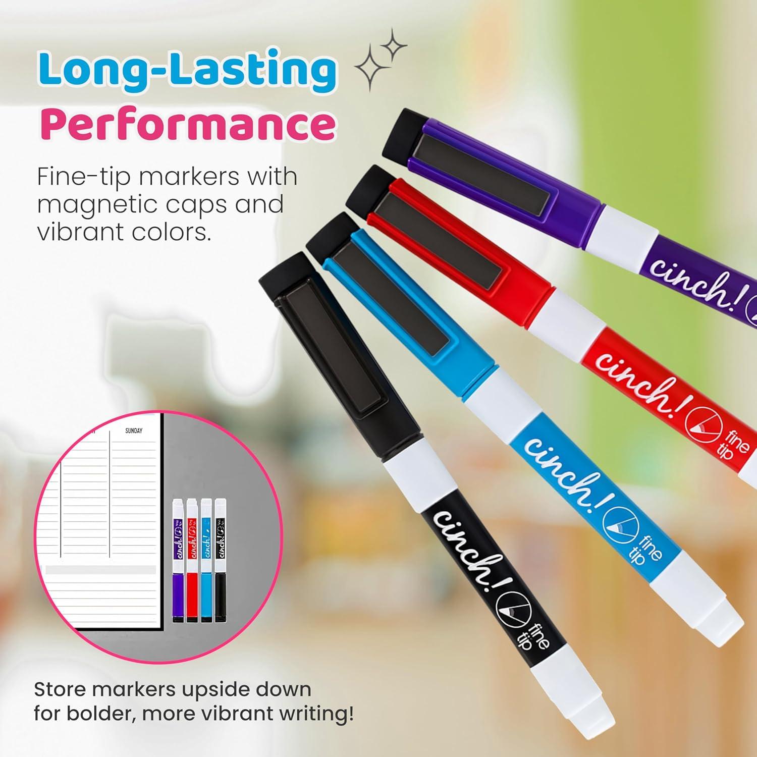 Pizarra Blanca Magnética Cinch! 48.3x33 cm - Calendario Semanal