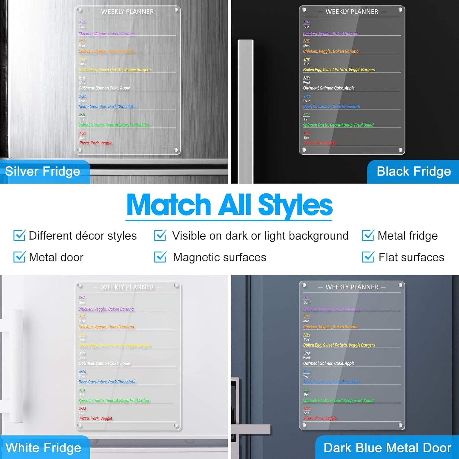 Tablero Magnético de Planificación Semanal OORAII 30x23cm