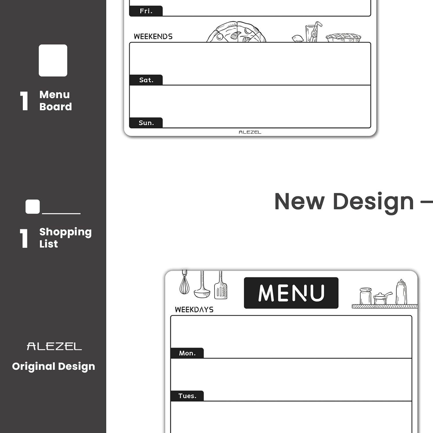 Tablero Magnético Borrable ALEZEL 20.32cm con Planificador Semanal