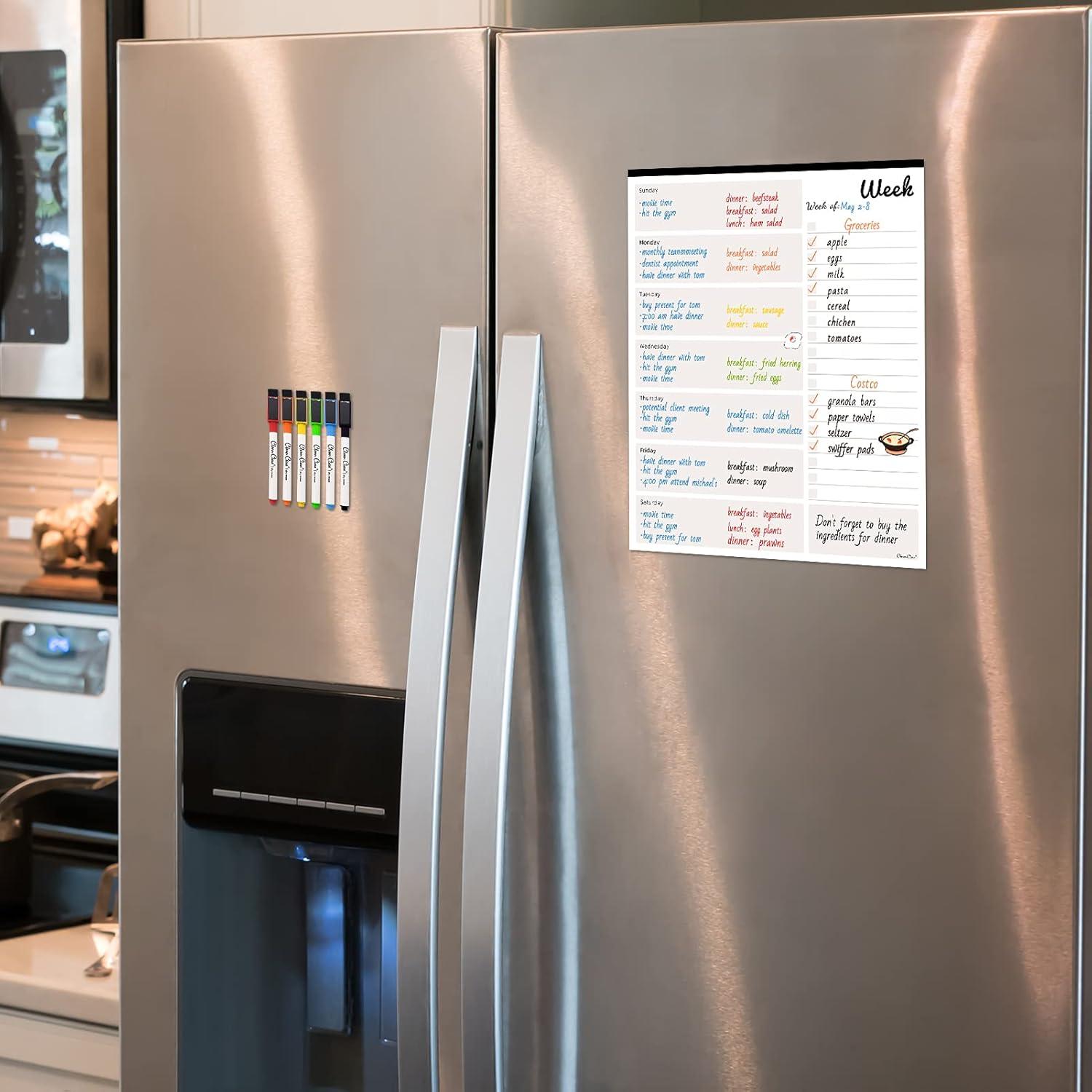 Calendario Semanal Magnético Clever Clean 25x30 cm con 6 Marcadores