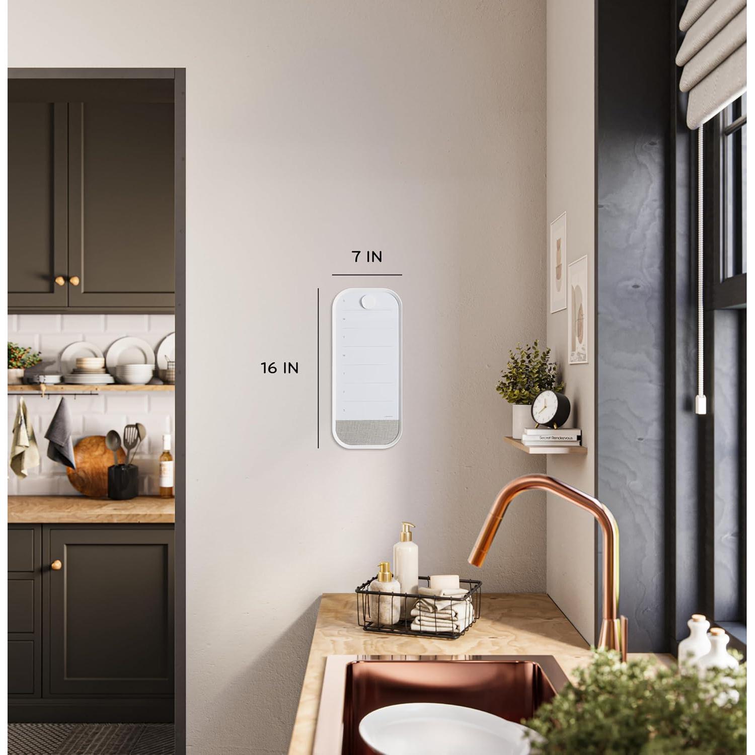 Calendario Semanal Magnético U Brands 17.78x40.64 cm Blanco