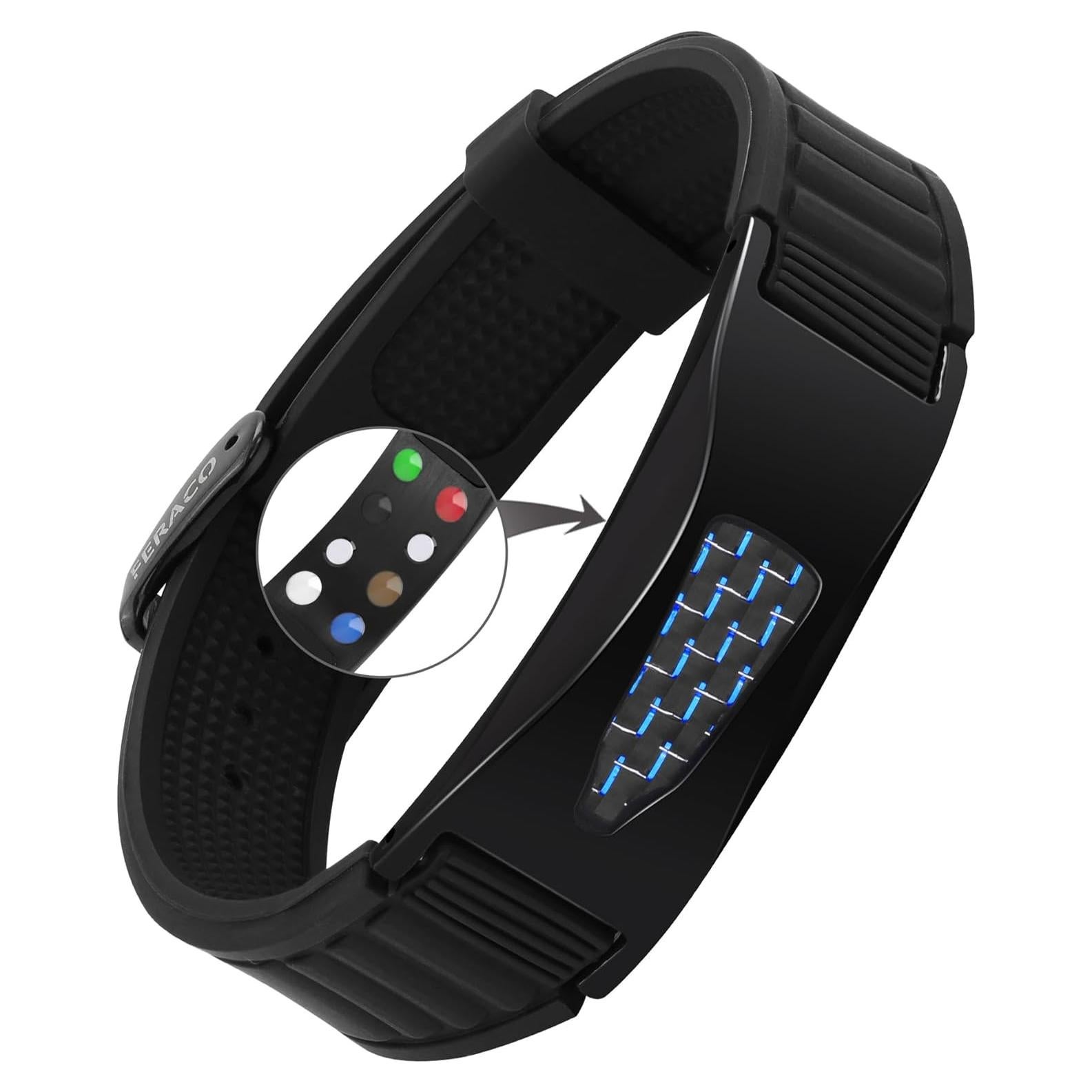 Pulsera Magnética de Silicona Feraco 7 en 1 para Hombres y Mujeres