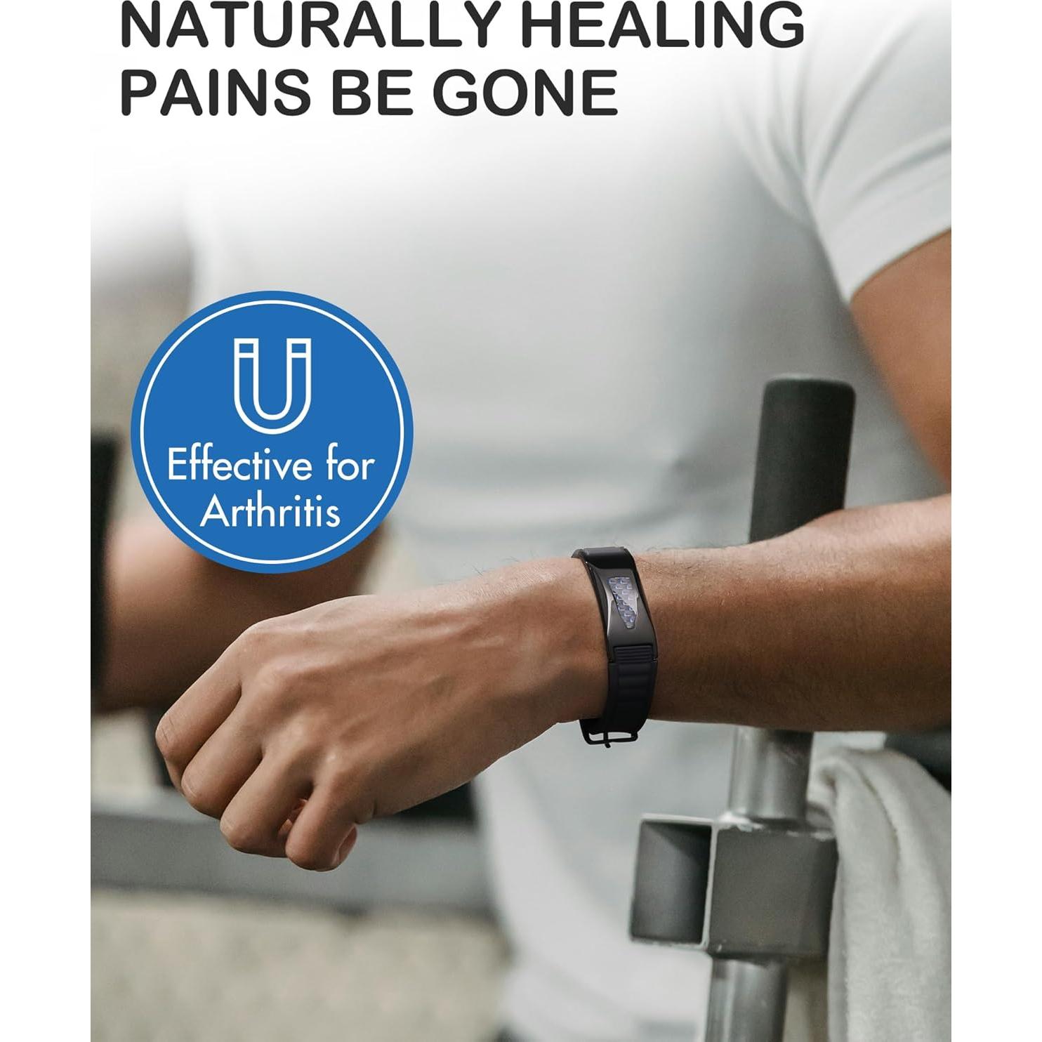 Pulsera Magnética de Silicona Feraco 7 en 1 para Hombres y Mujeres