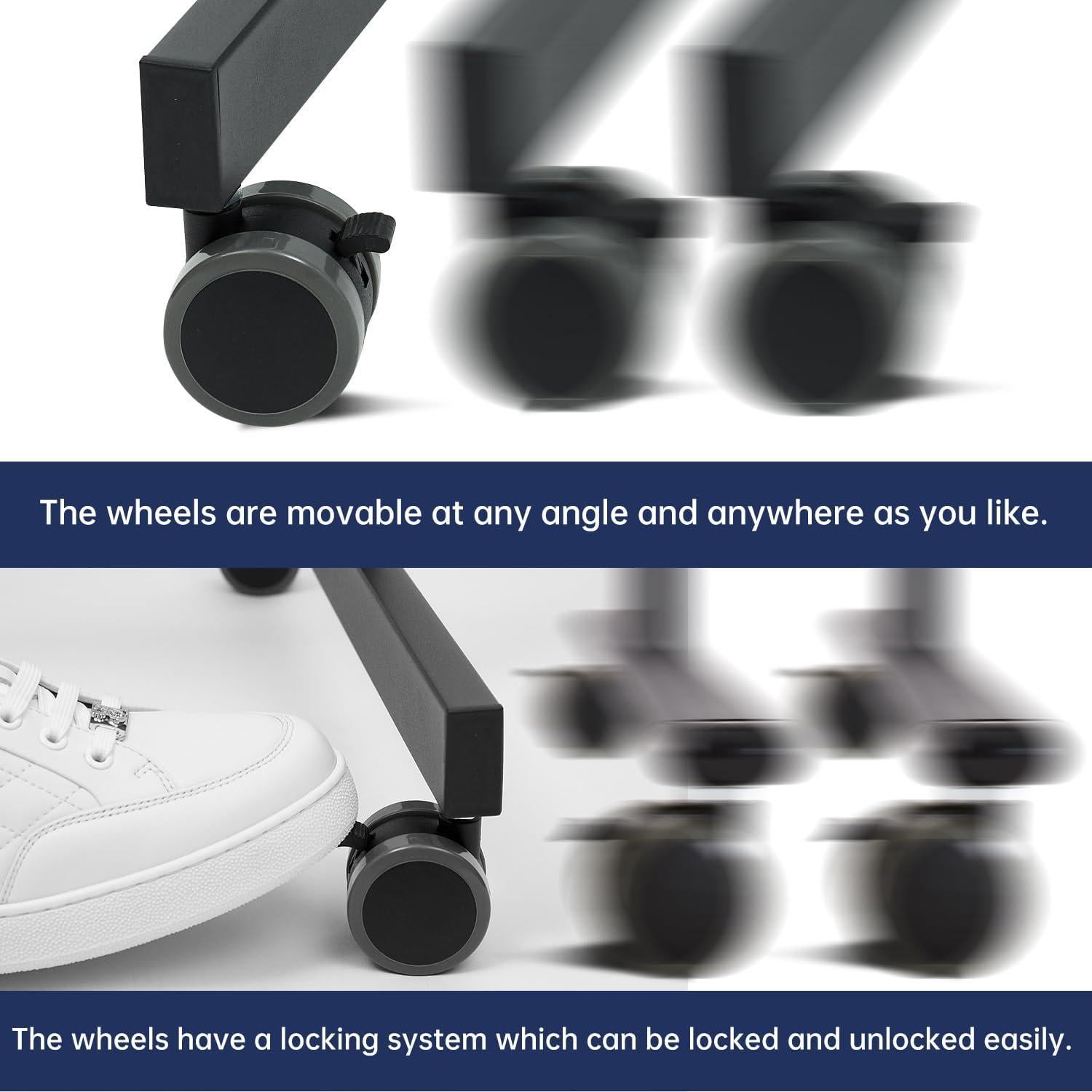 Pizarra Blanca Rodante Ajustable TSJ OFICINA 121.9x81.3cm