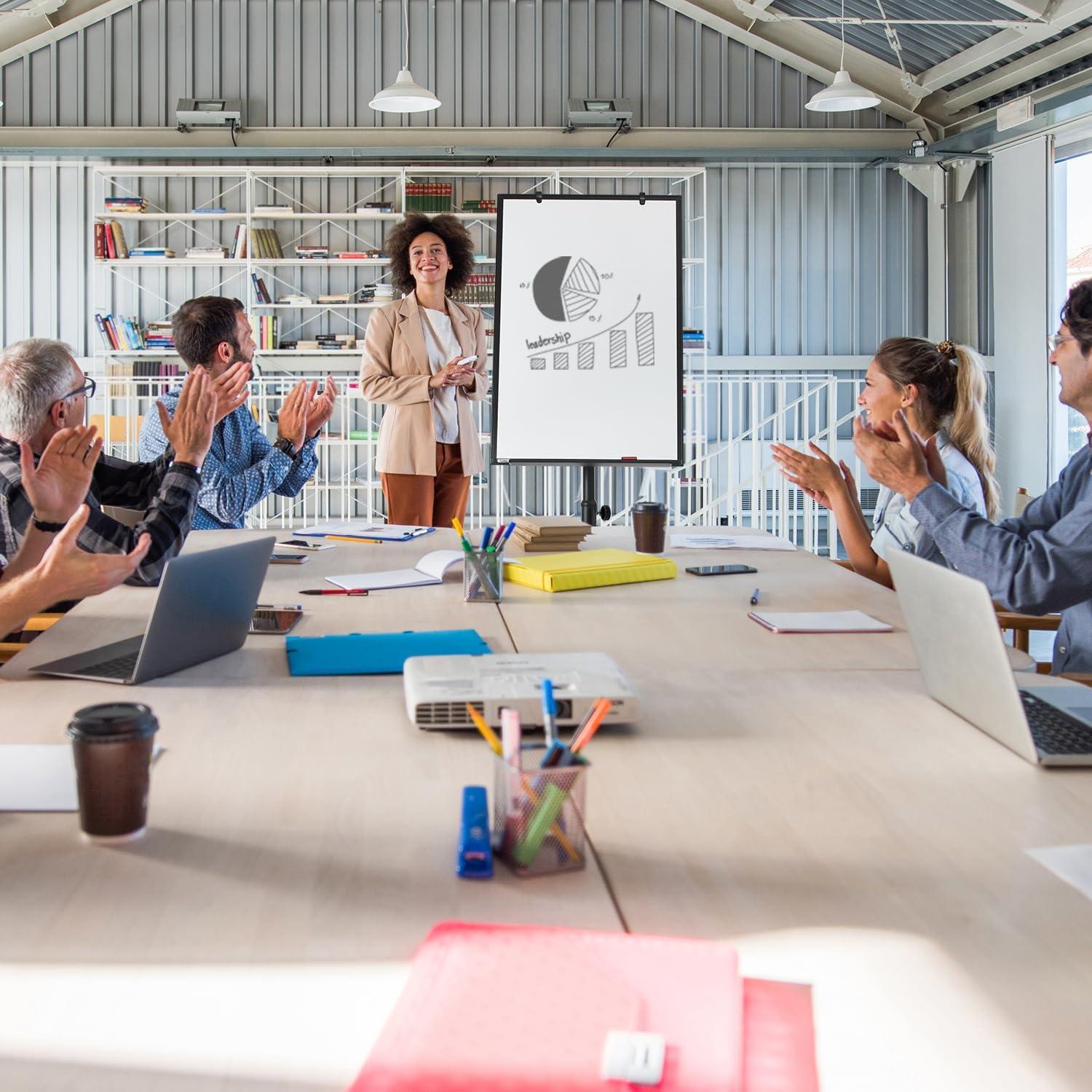 Pizarra Blanca Móvil Tankee 91x61 cm Ajustable en Altura