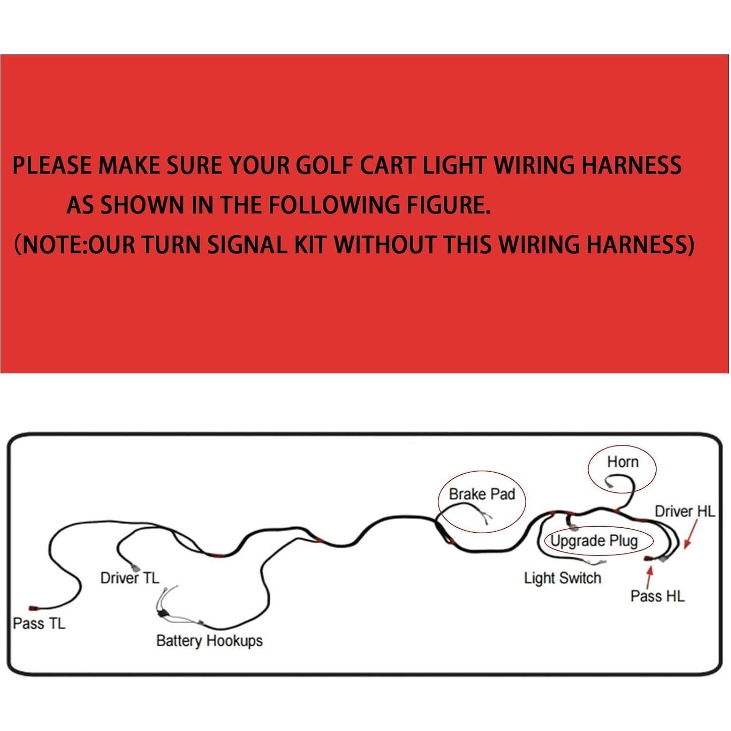 Kit de Señal de Giro 12V Orle Oko para Carrito de Golf