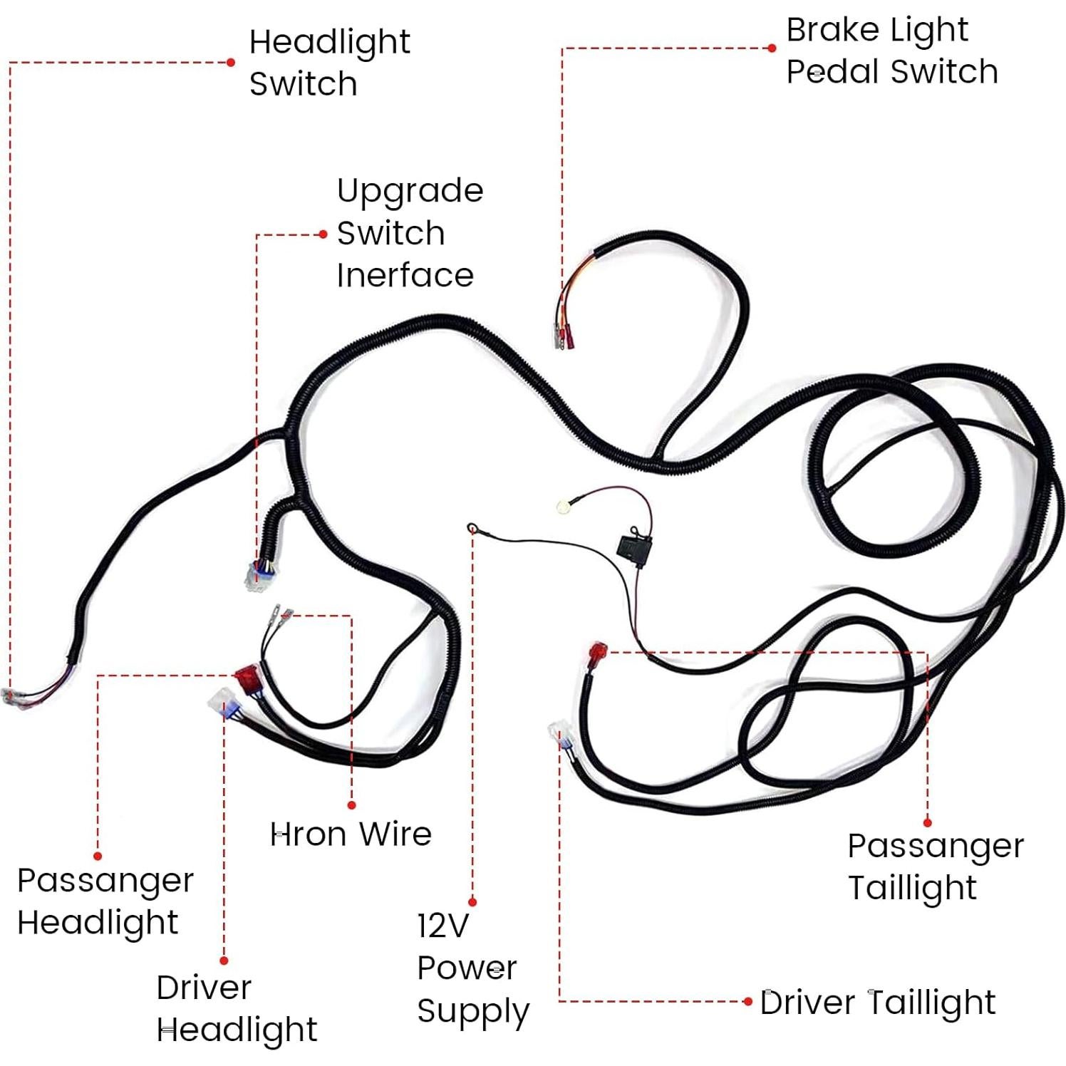 Kit de luces LED vvavv para carrito de golf EZGO TXT 1996-2013