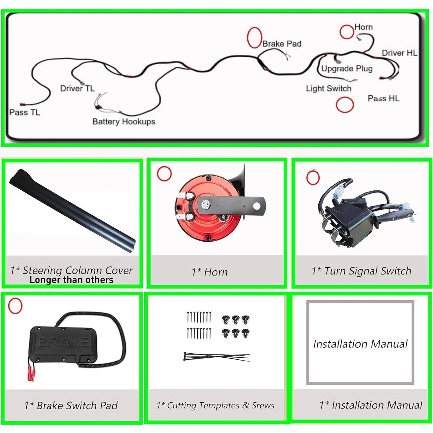 Kit de Señal de Giro Dr.Acces para Carrito de Golf 12V