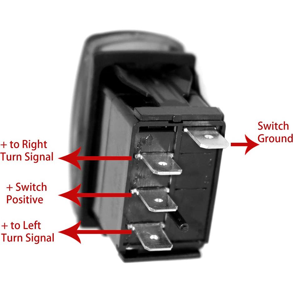 Interruptor de Palanca LED Verde CULMKARI 4Pin IP67 Universal